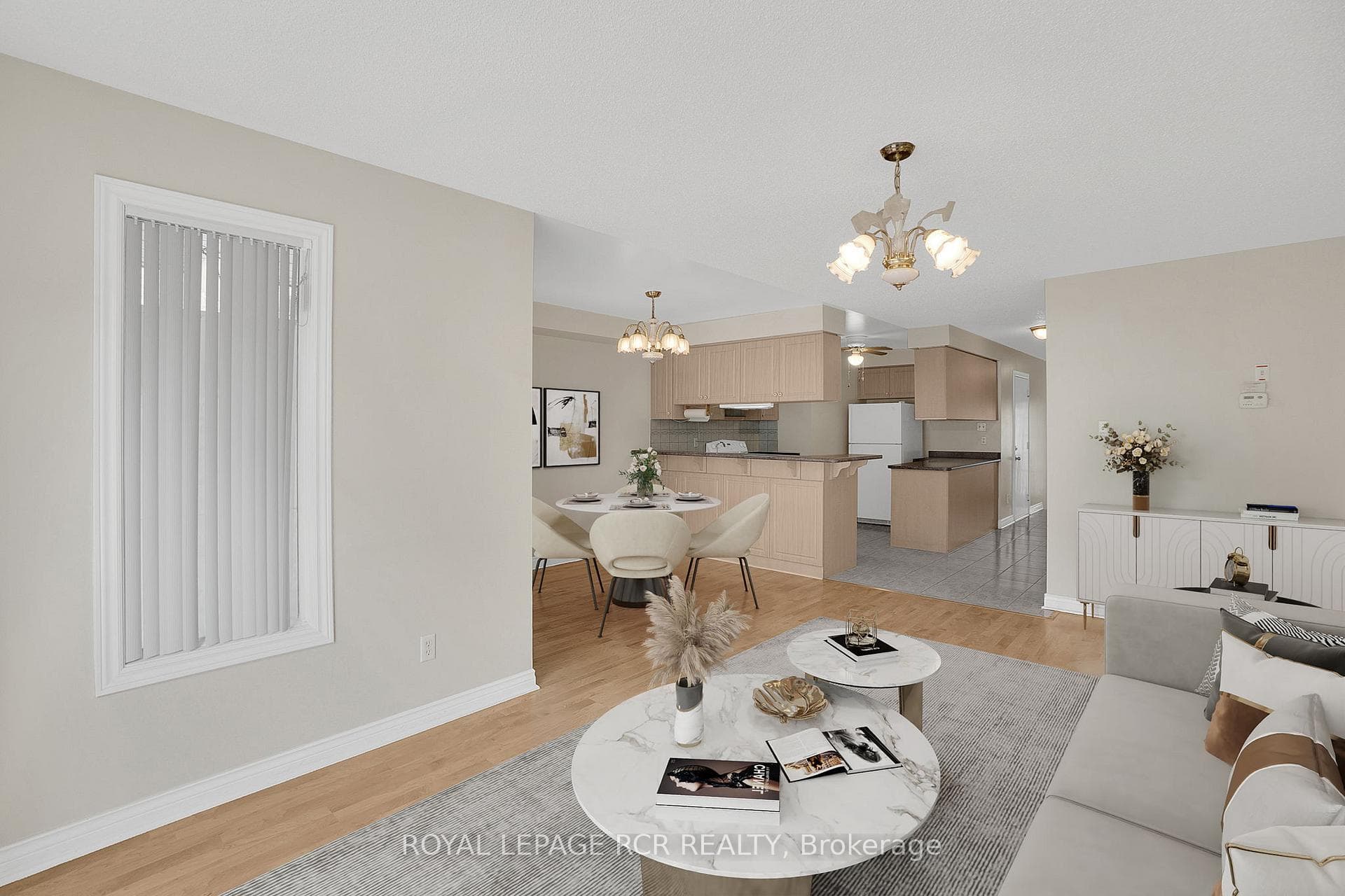 Open Concept Living Room and Dining Room