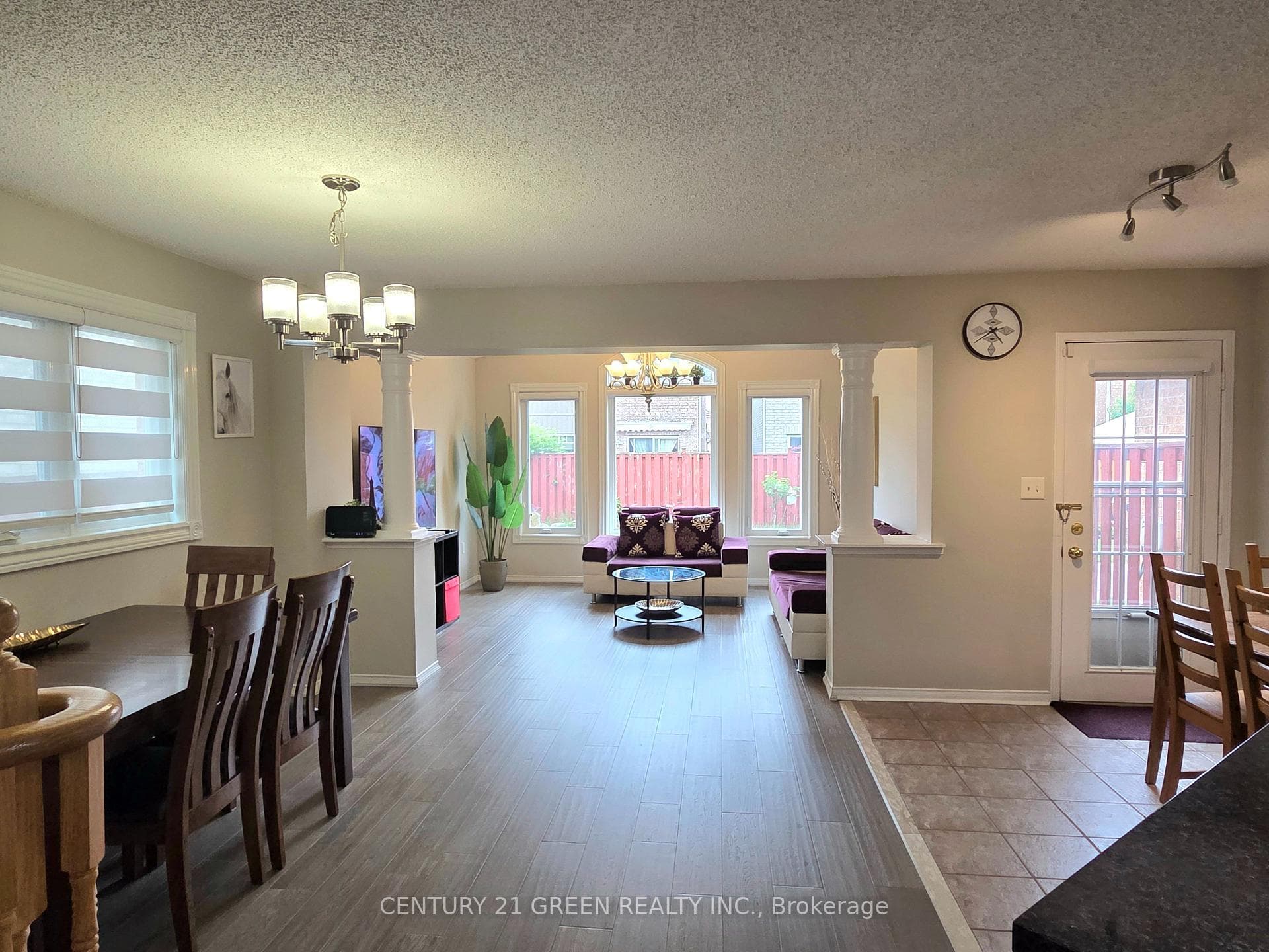 Sun filled Living/Kitchen/Dining