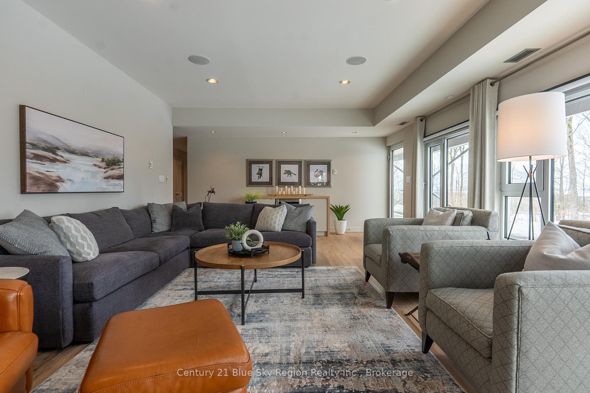 Family room with walkout