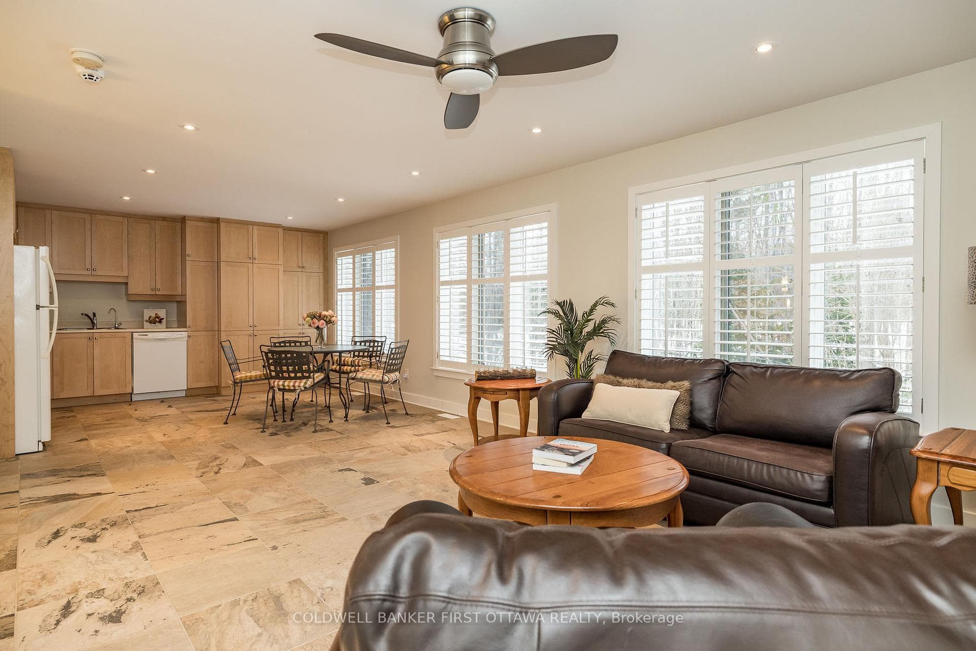 Spacious open concept living/dining