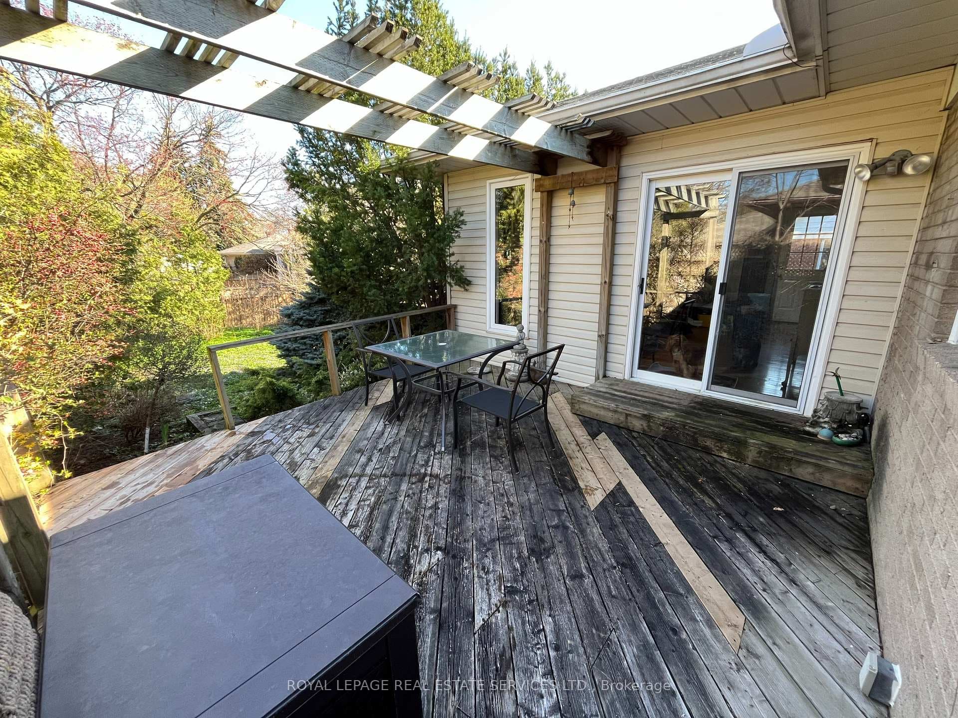 Deck off family room