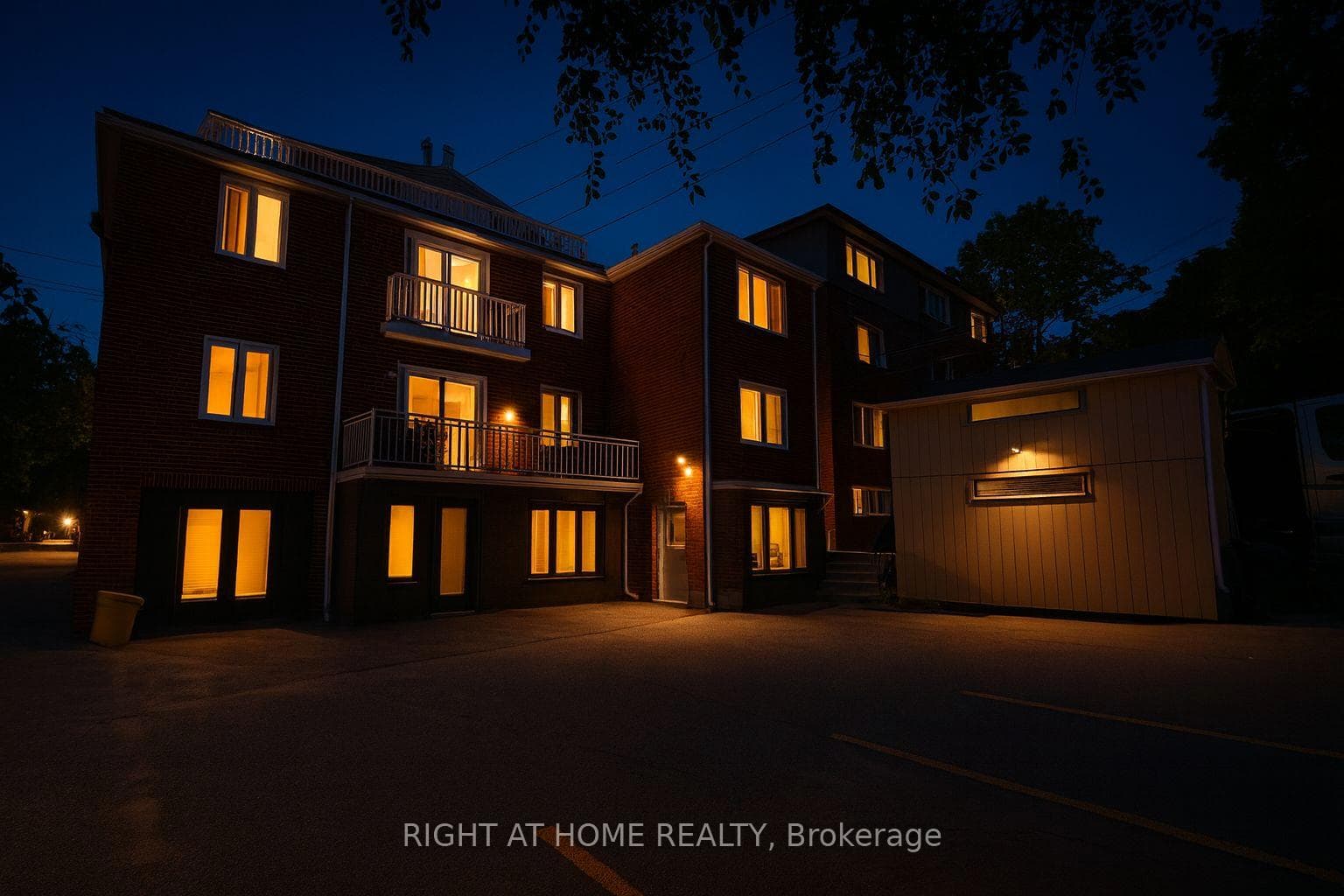 AI generated rear of property.