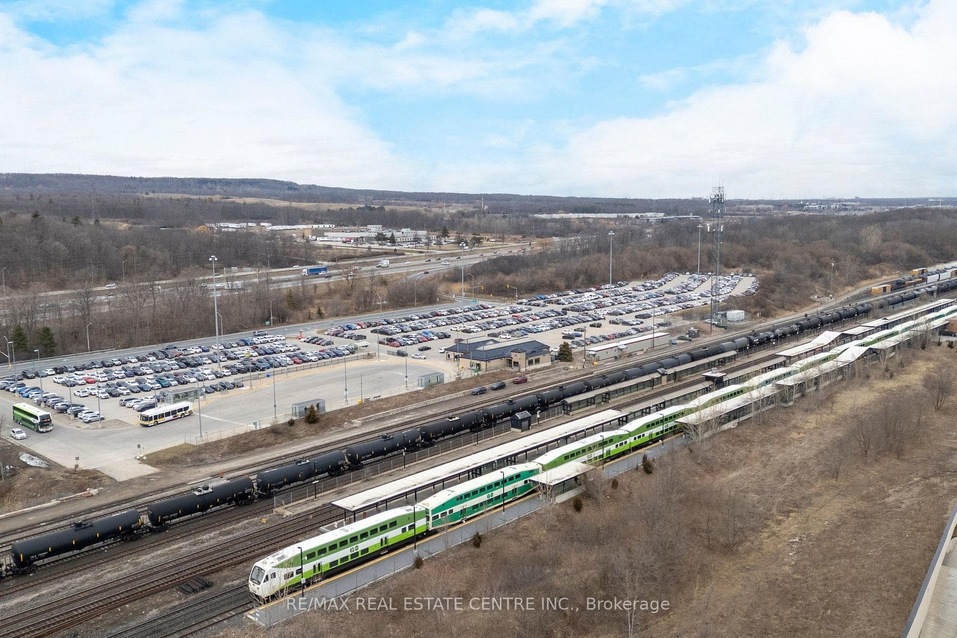 GO train steps away