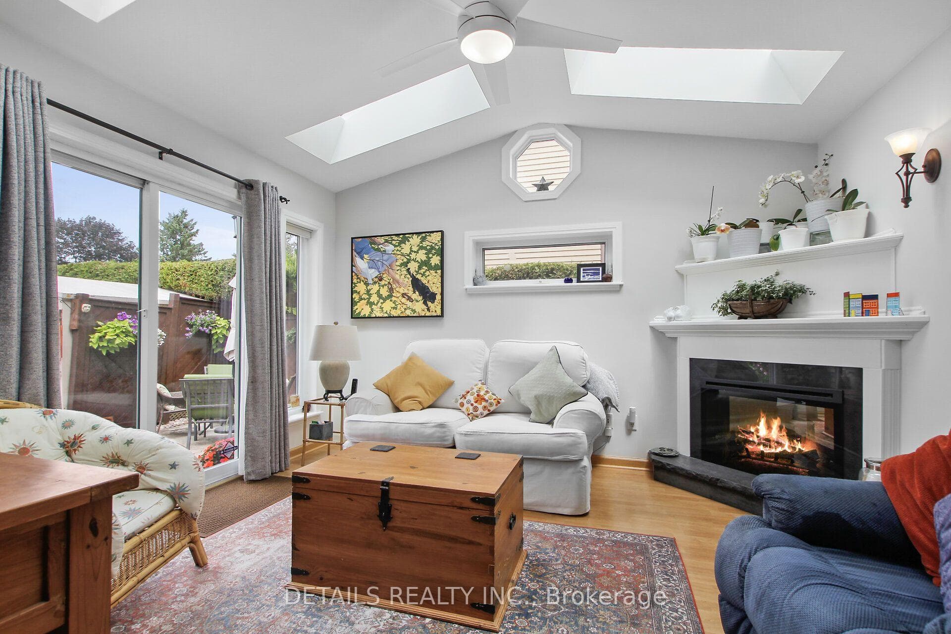 4-season sunroom with backyard access