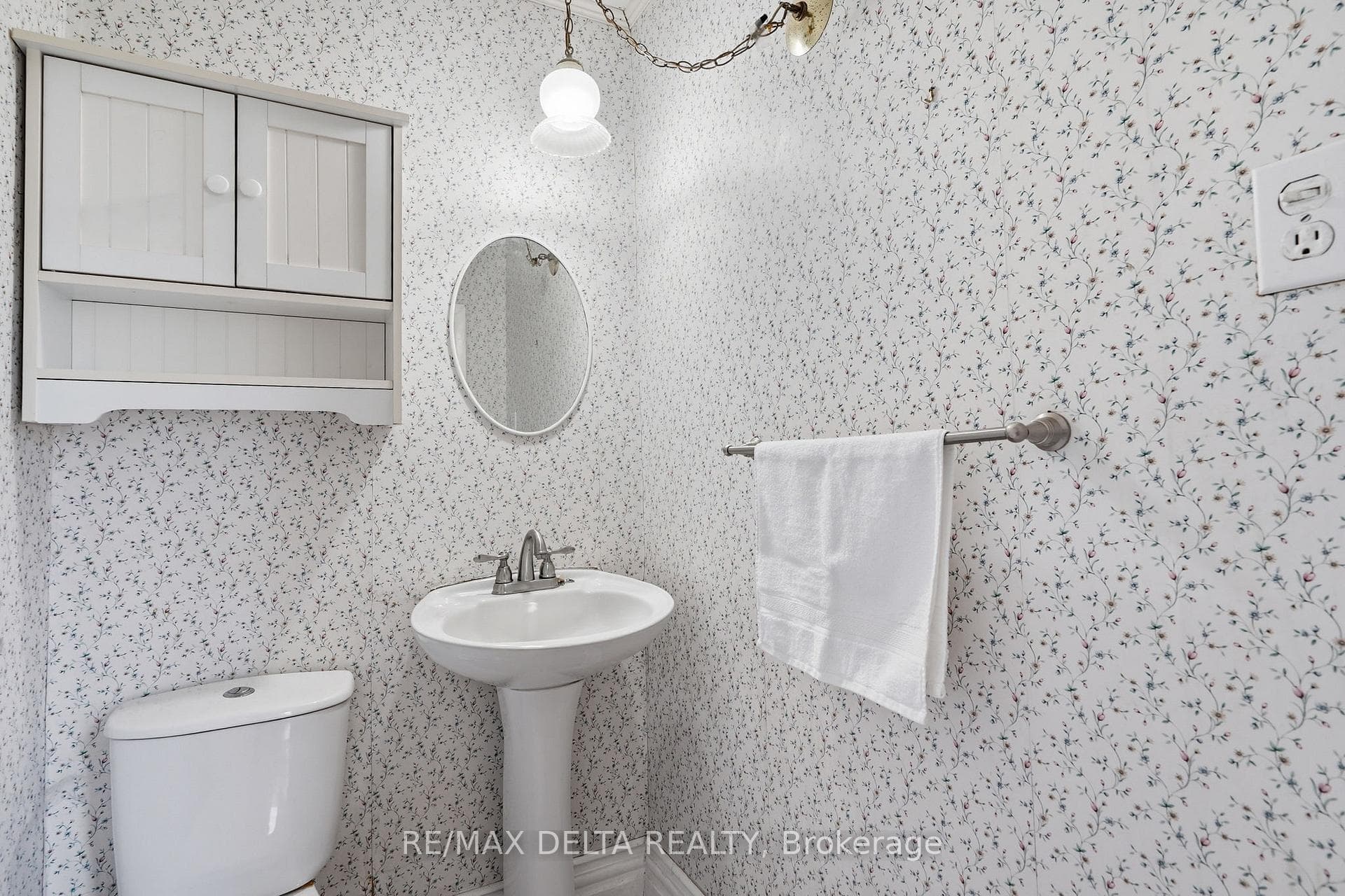 Powder room on main floor.