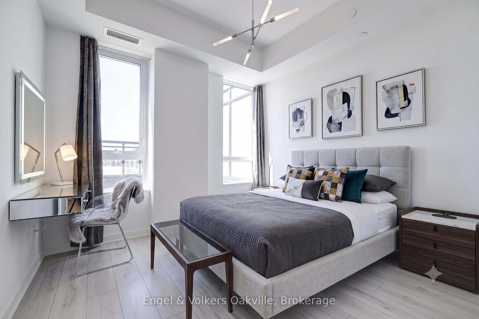 Virtually Staged Primary Bedroom