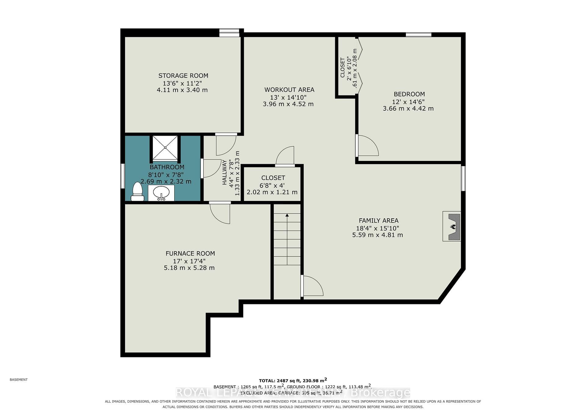 Floor plan - lower level