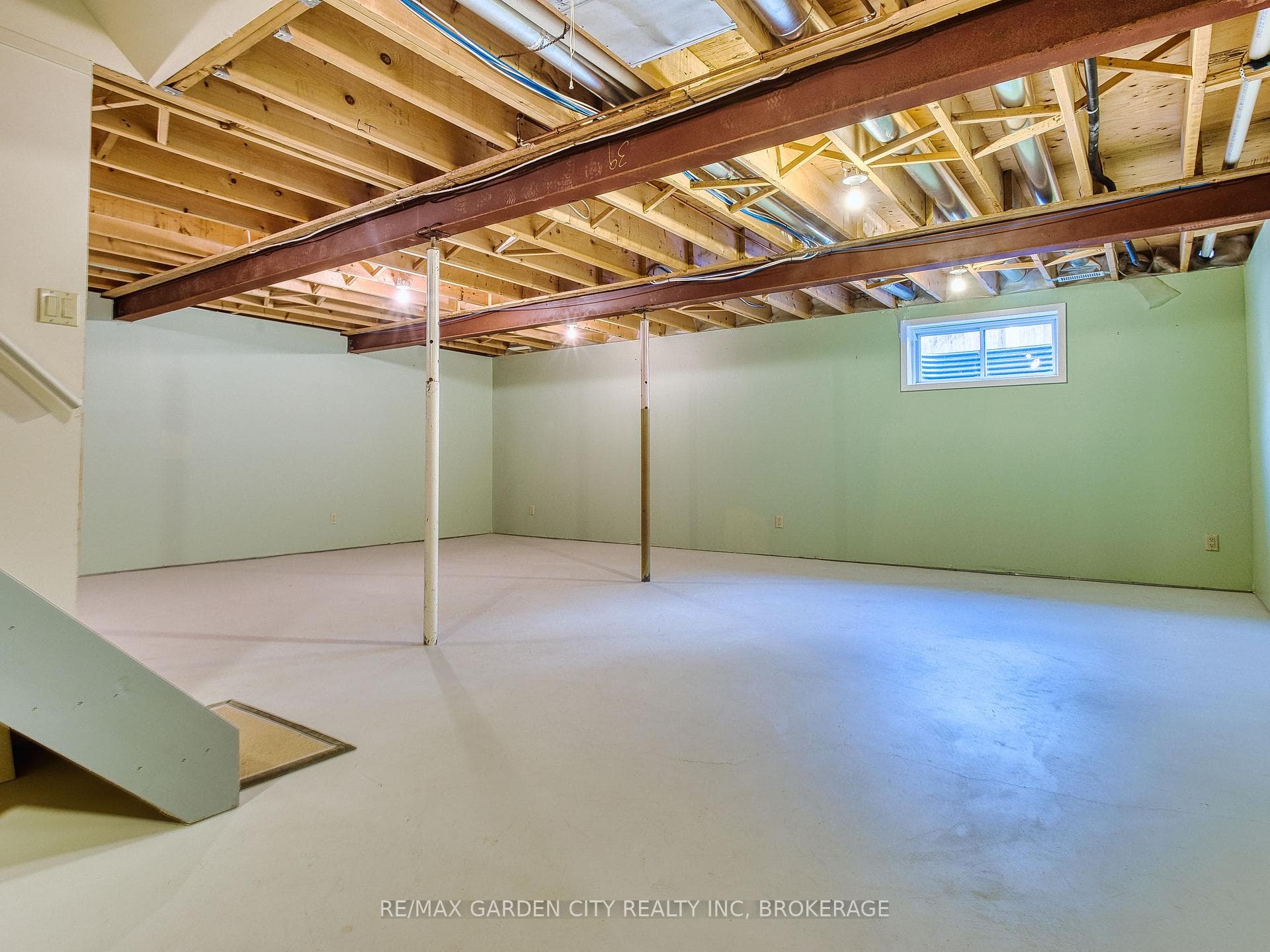 Good size window in basement