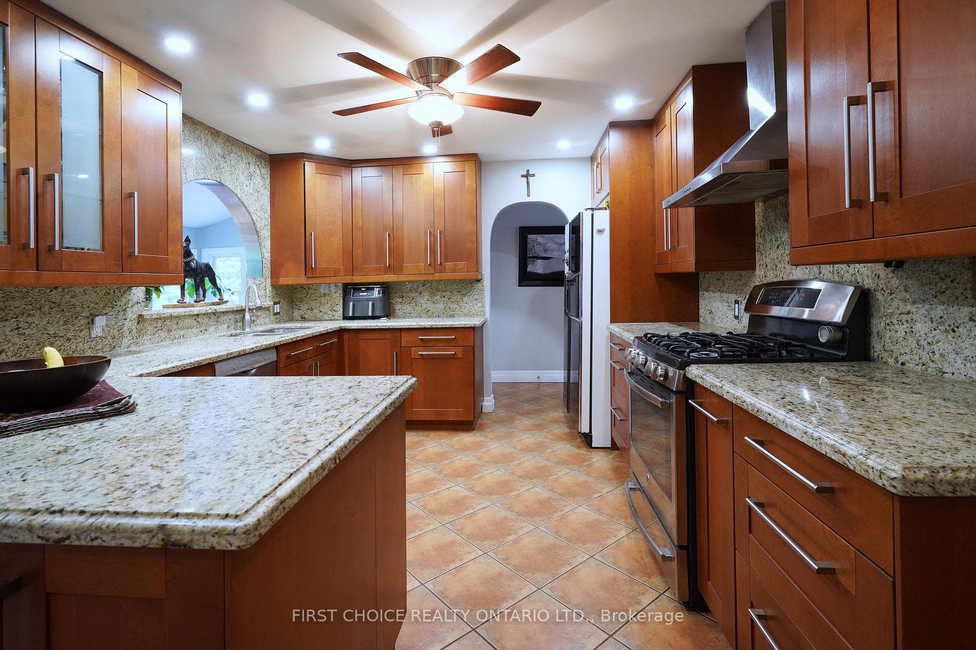 Updated cabinetry, heated floors.