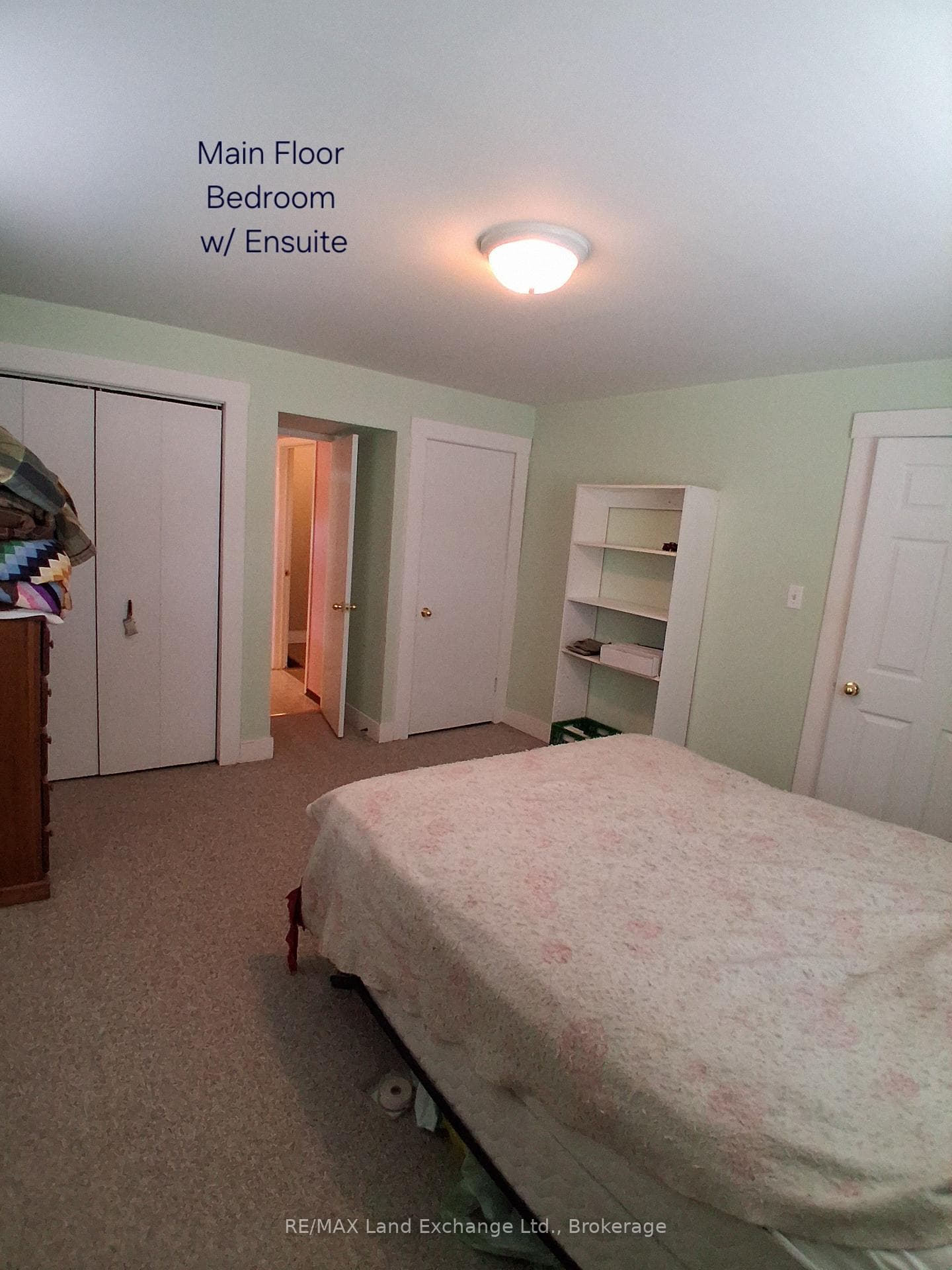 main floor bedroom with 4 pc ensuite