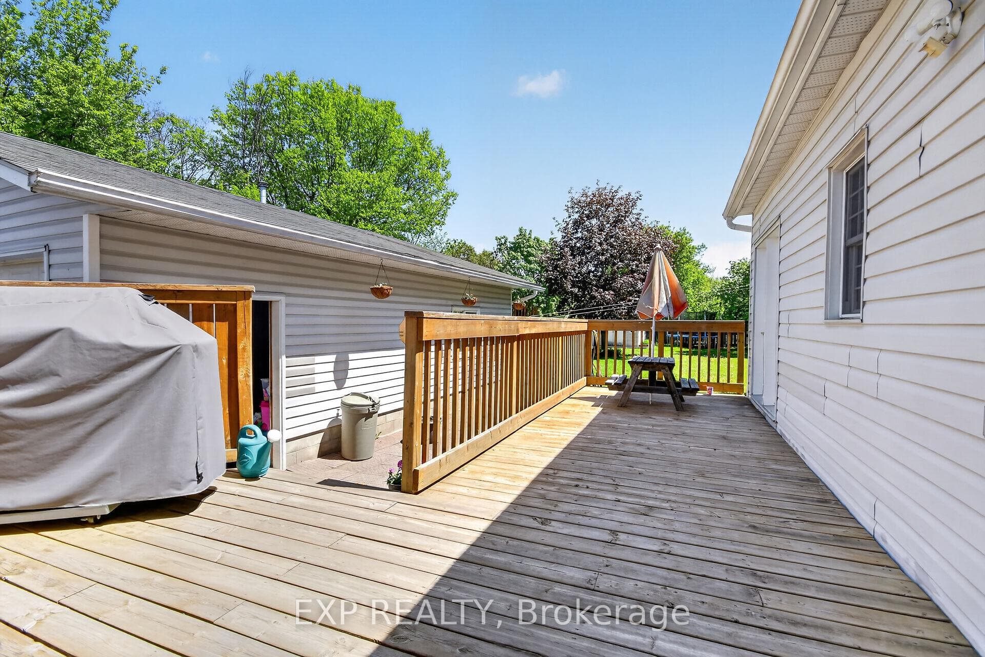 back yard deck