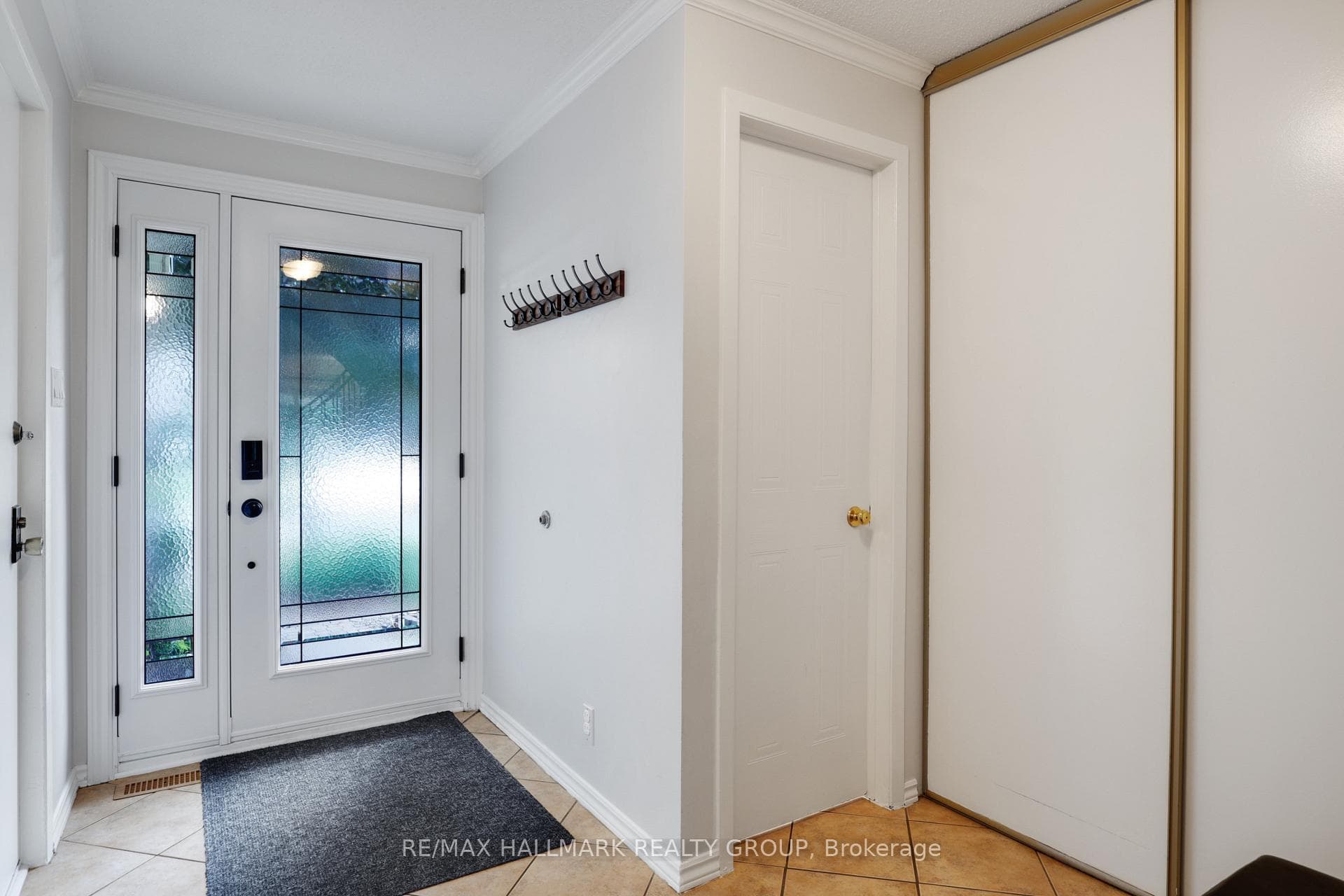 ENTRANCE | door & sidelight opens, powder room