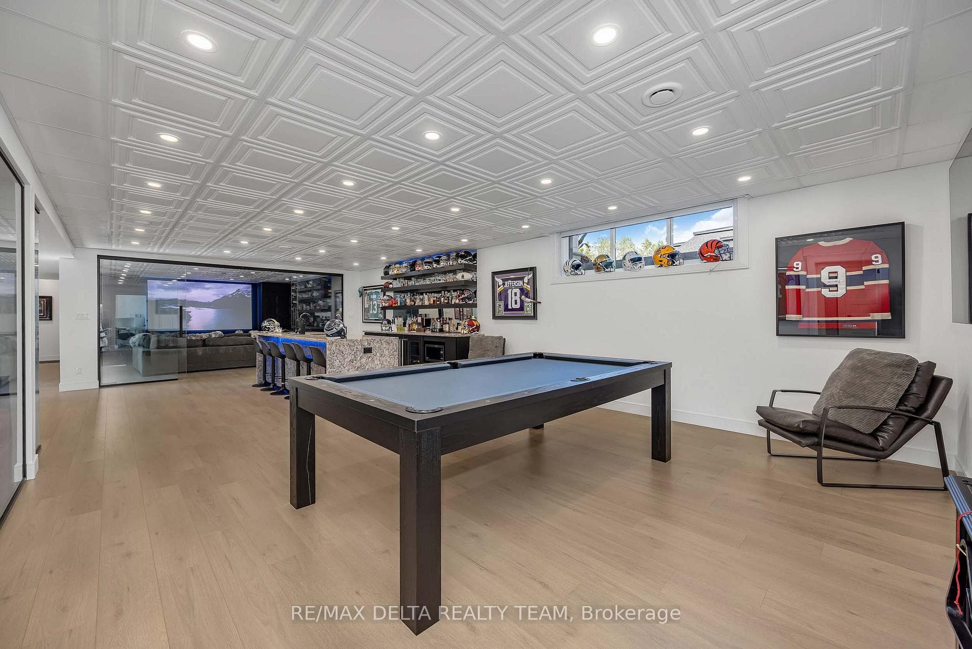 Basement games room