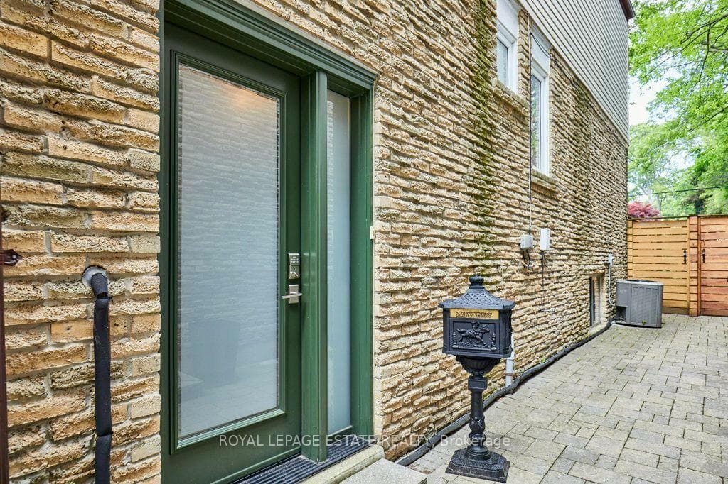Newer entry door and sidelight