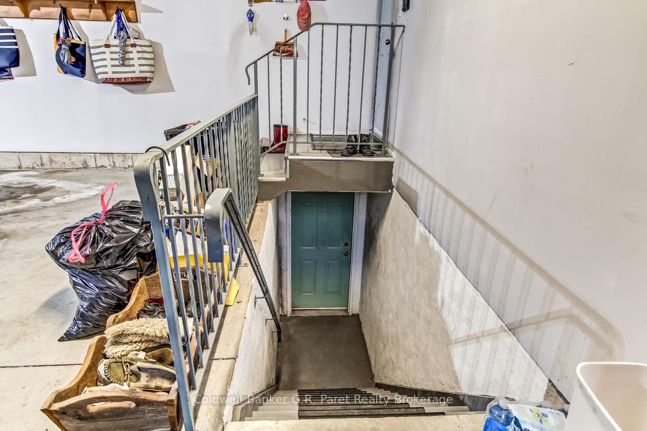 Rear garage entrance