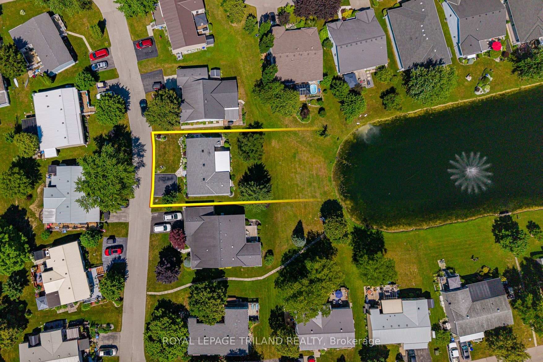 Large/deep lot compared to most in The Cove