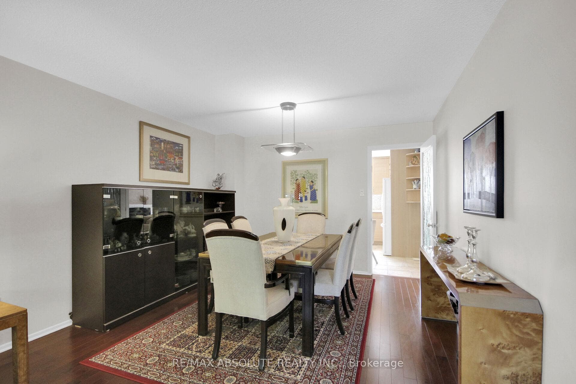 Dining Room Leads to Kitchen