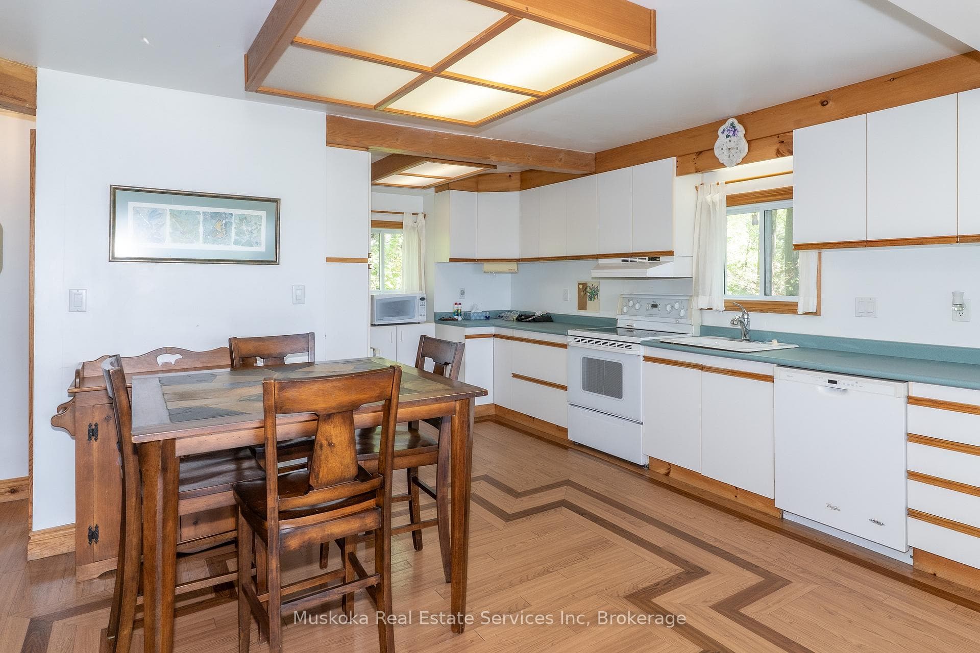 Kitchen - Double sink. Quite Bright.