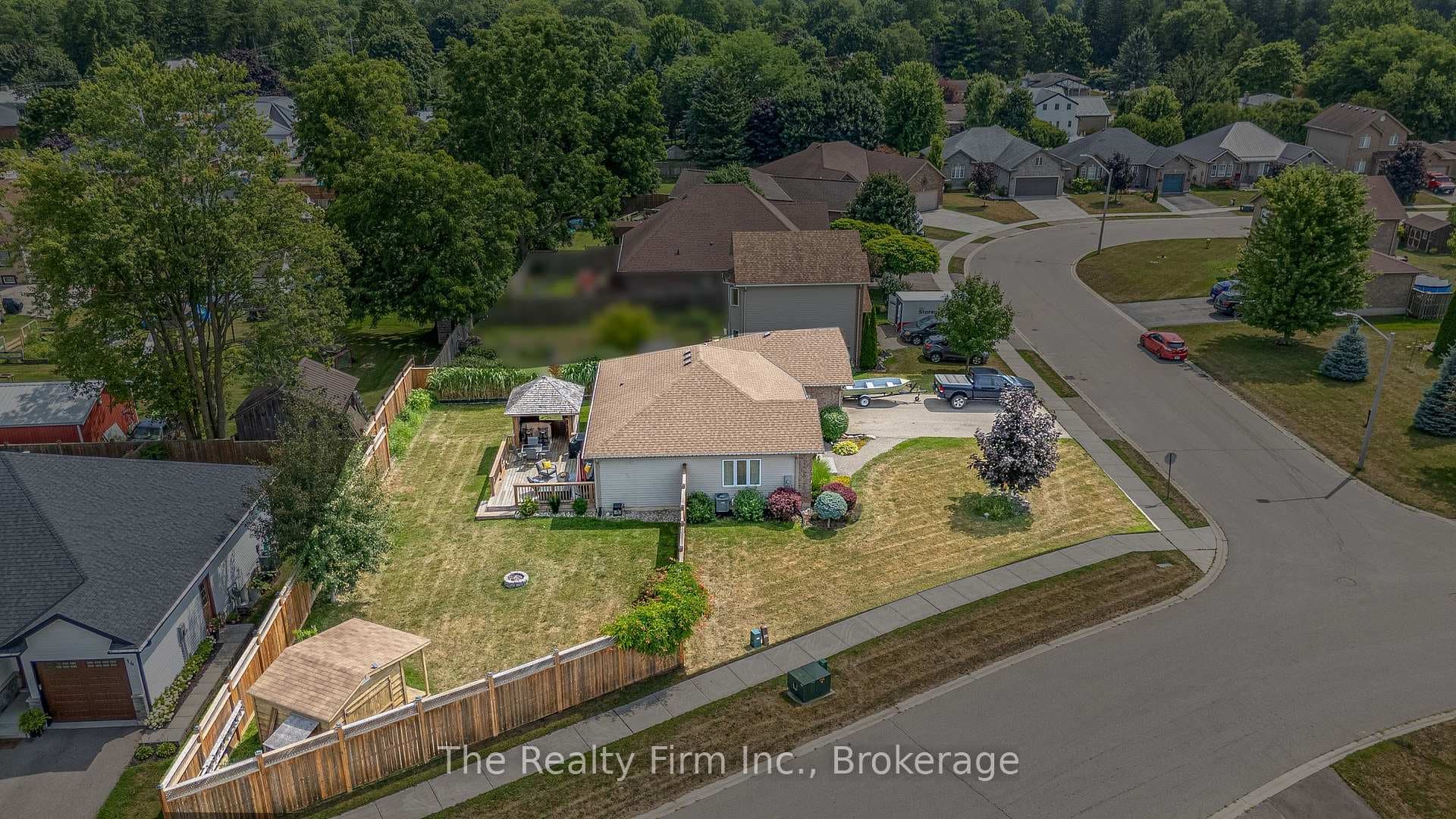 aerial view of property