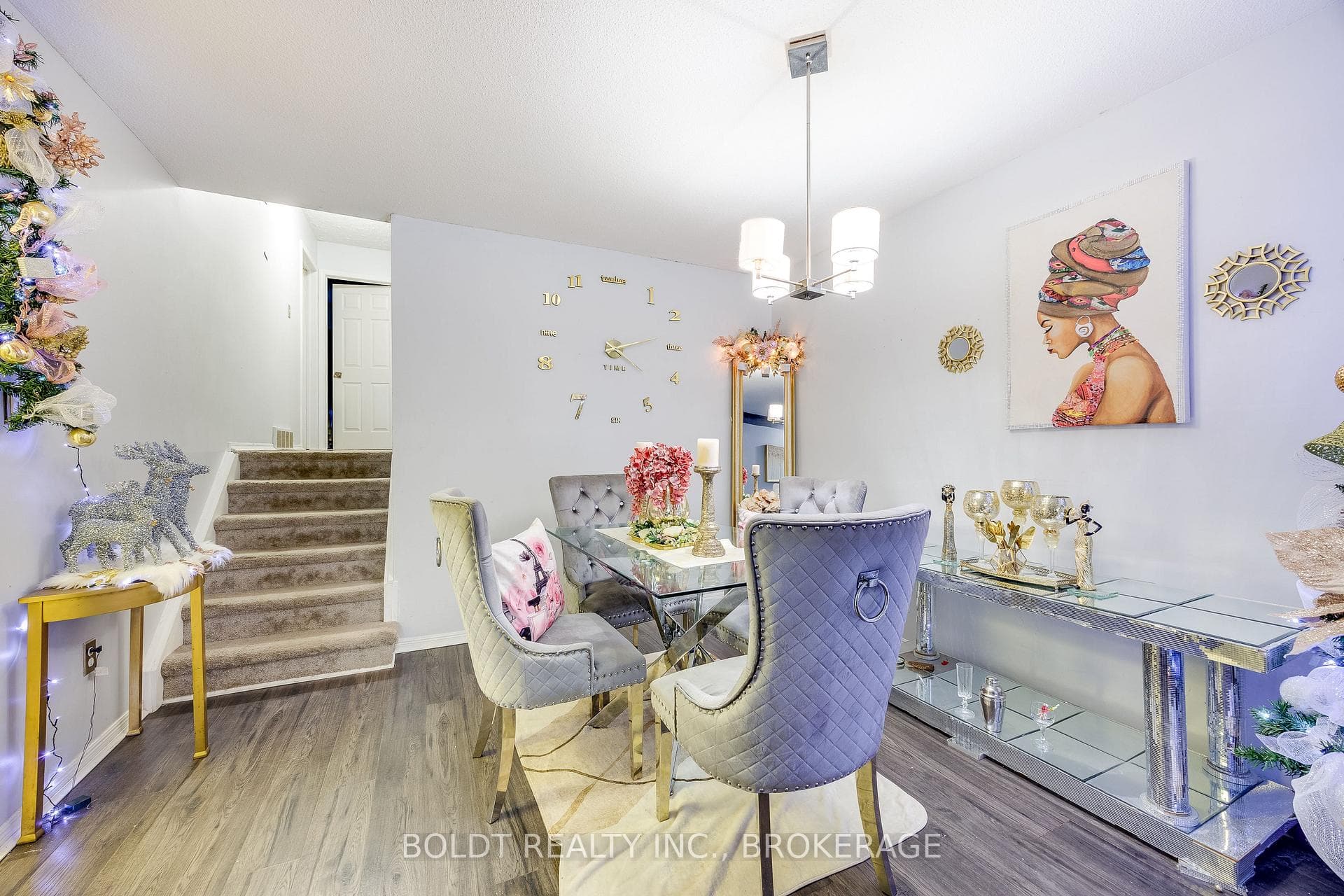 Main floor dining area