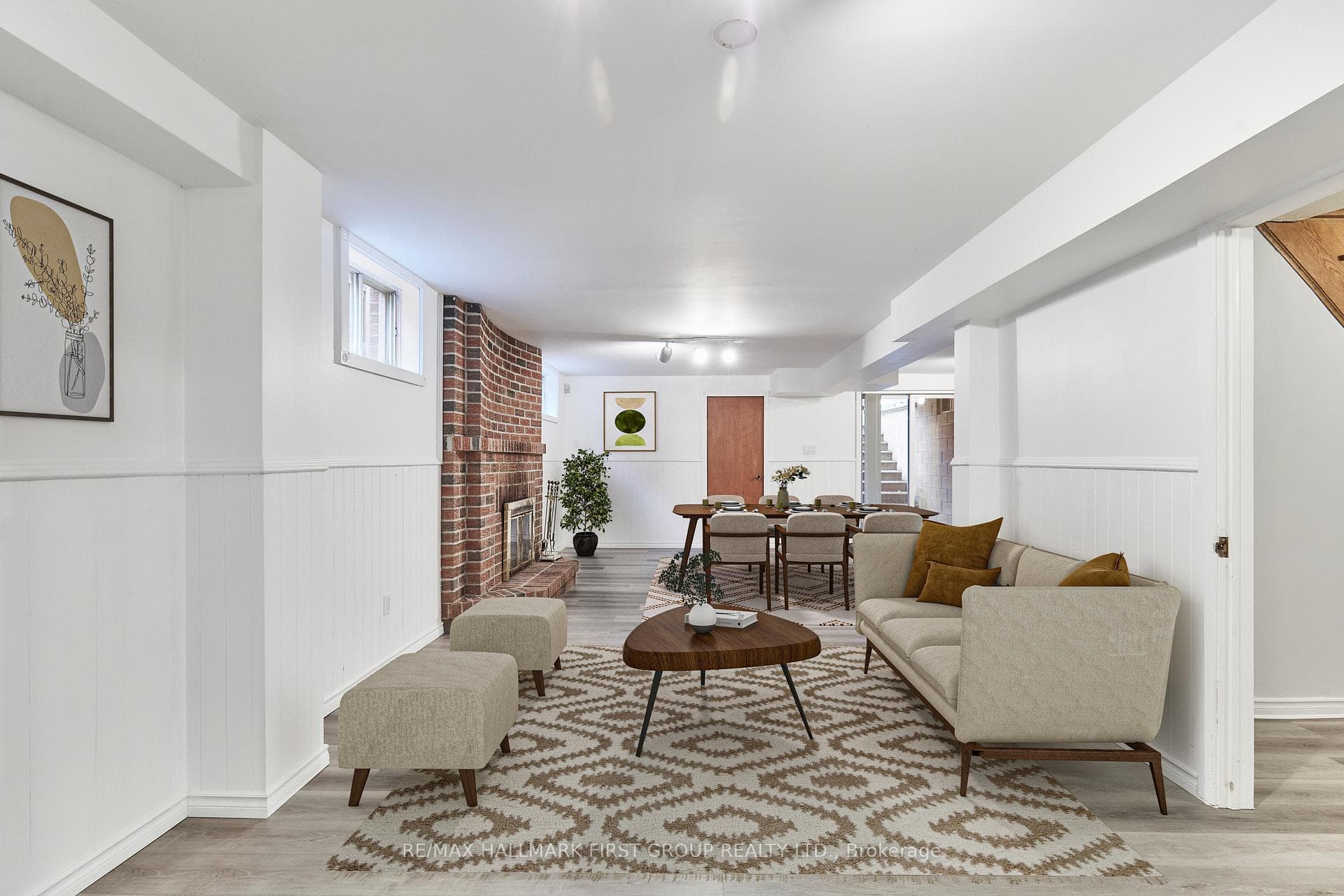 Rec Room, virtually staged