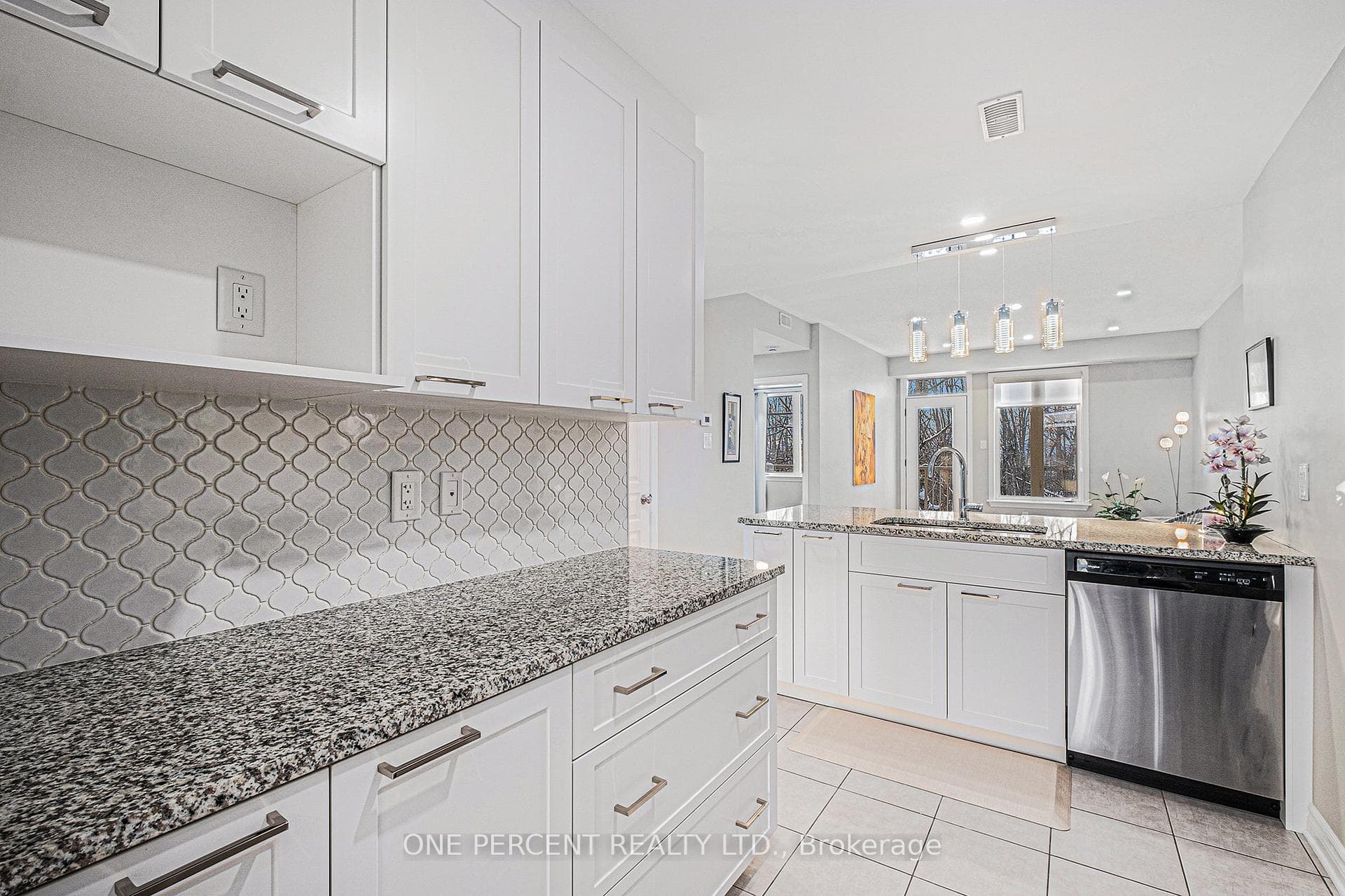 Newly installed kitchen with s/s appliances