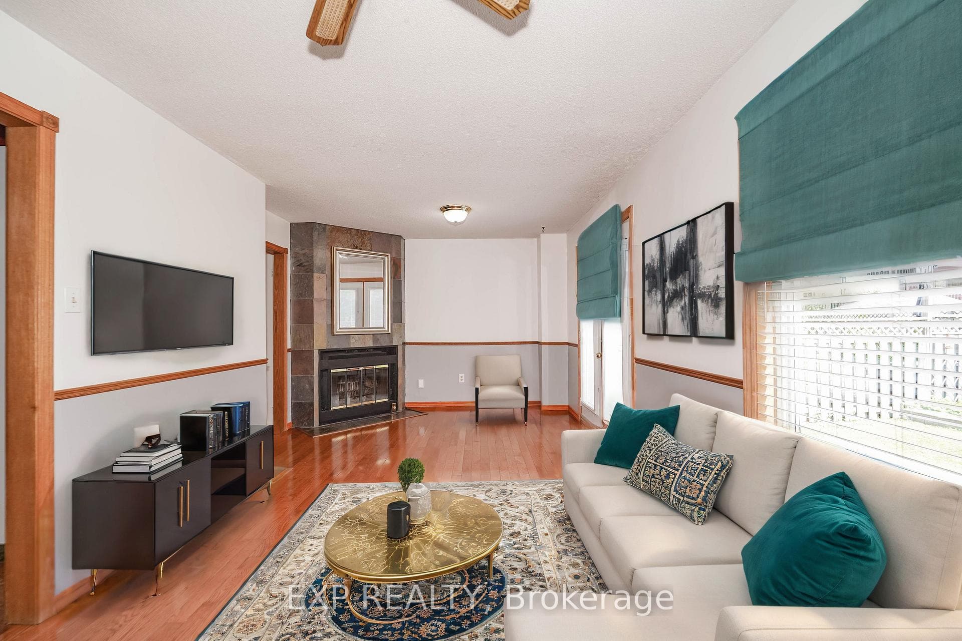 Virtually Staged Living Room