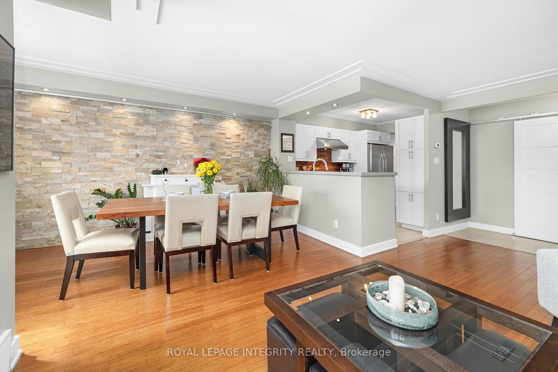 Dining room facing kitchen