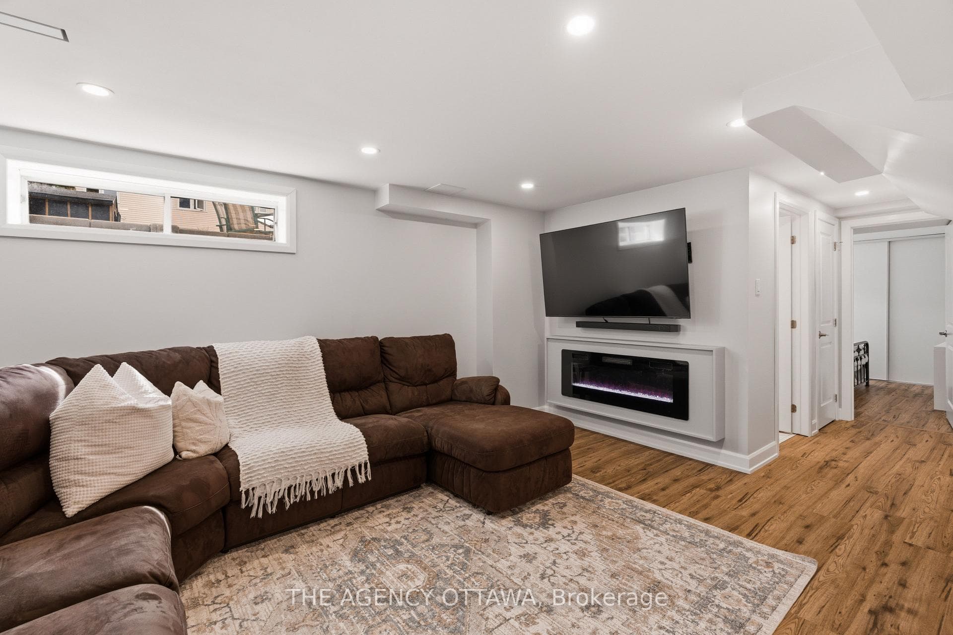 Electrical Firepace + New Flooring Throughout