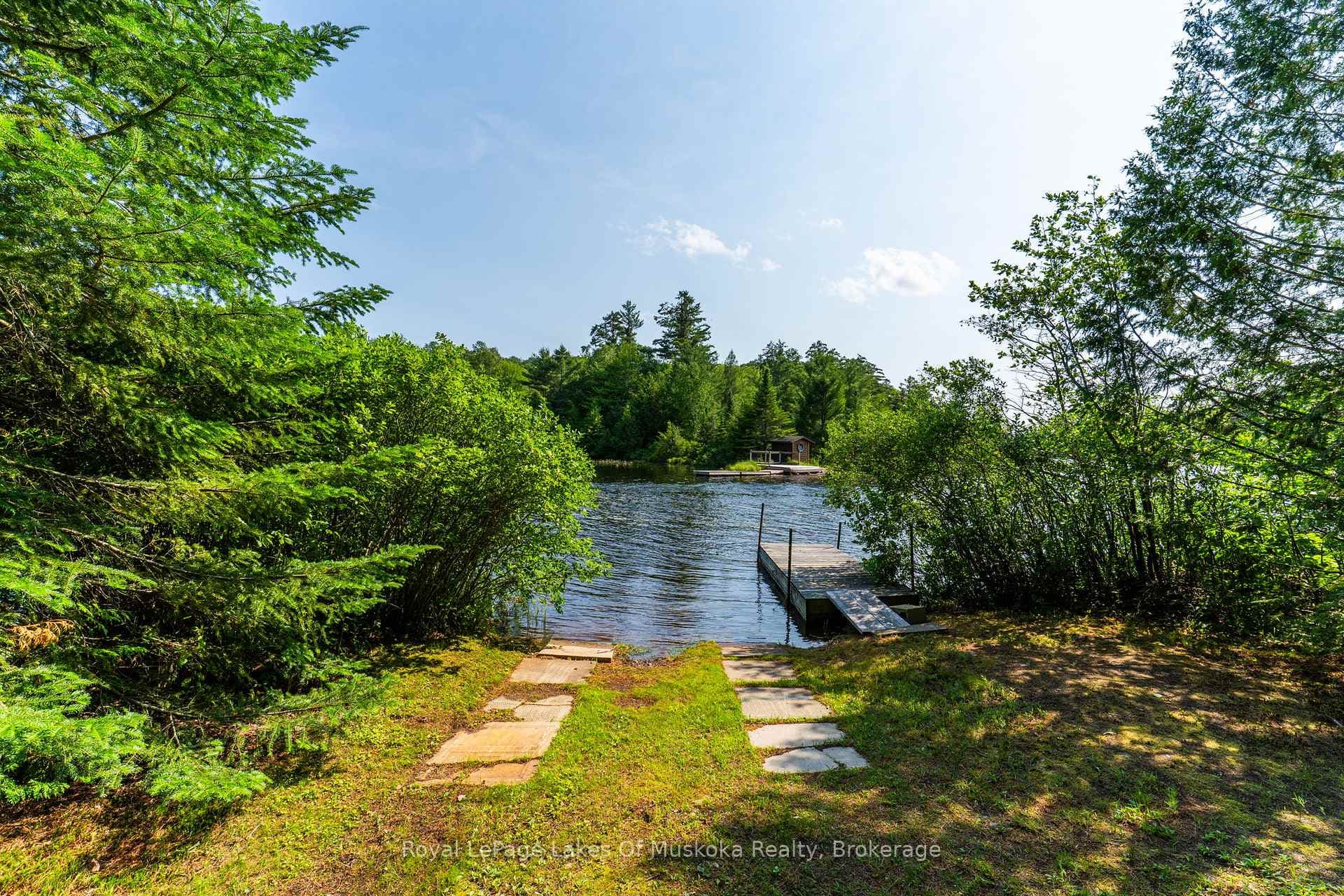 Private boat launch at the secondary waterfront