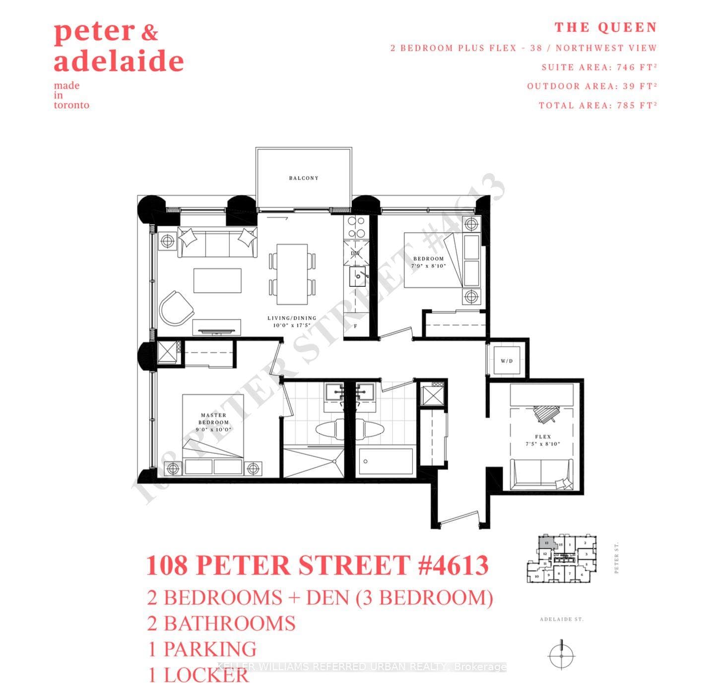 108 Peter Street #4613 - Floor Plan