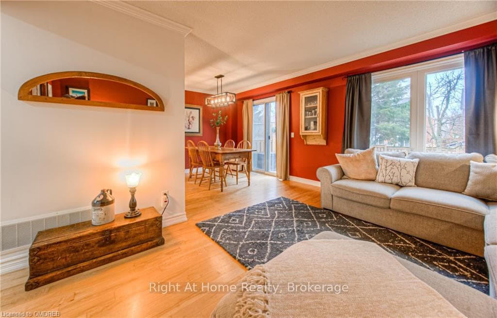 Living & Dining Room with W/O to Backyard