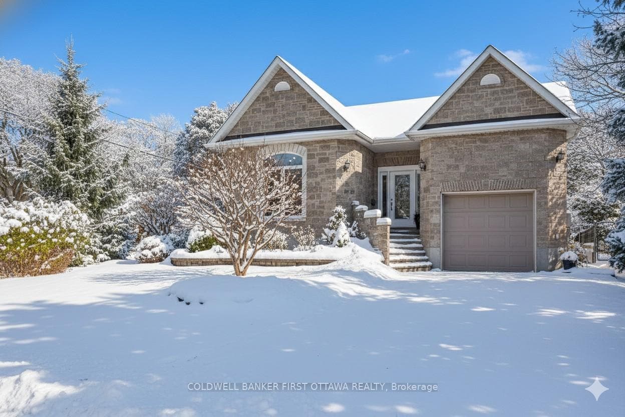 Well-appointed stone-faced home with in-law suite