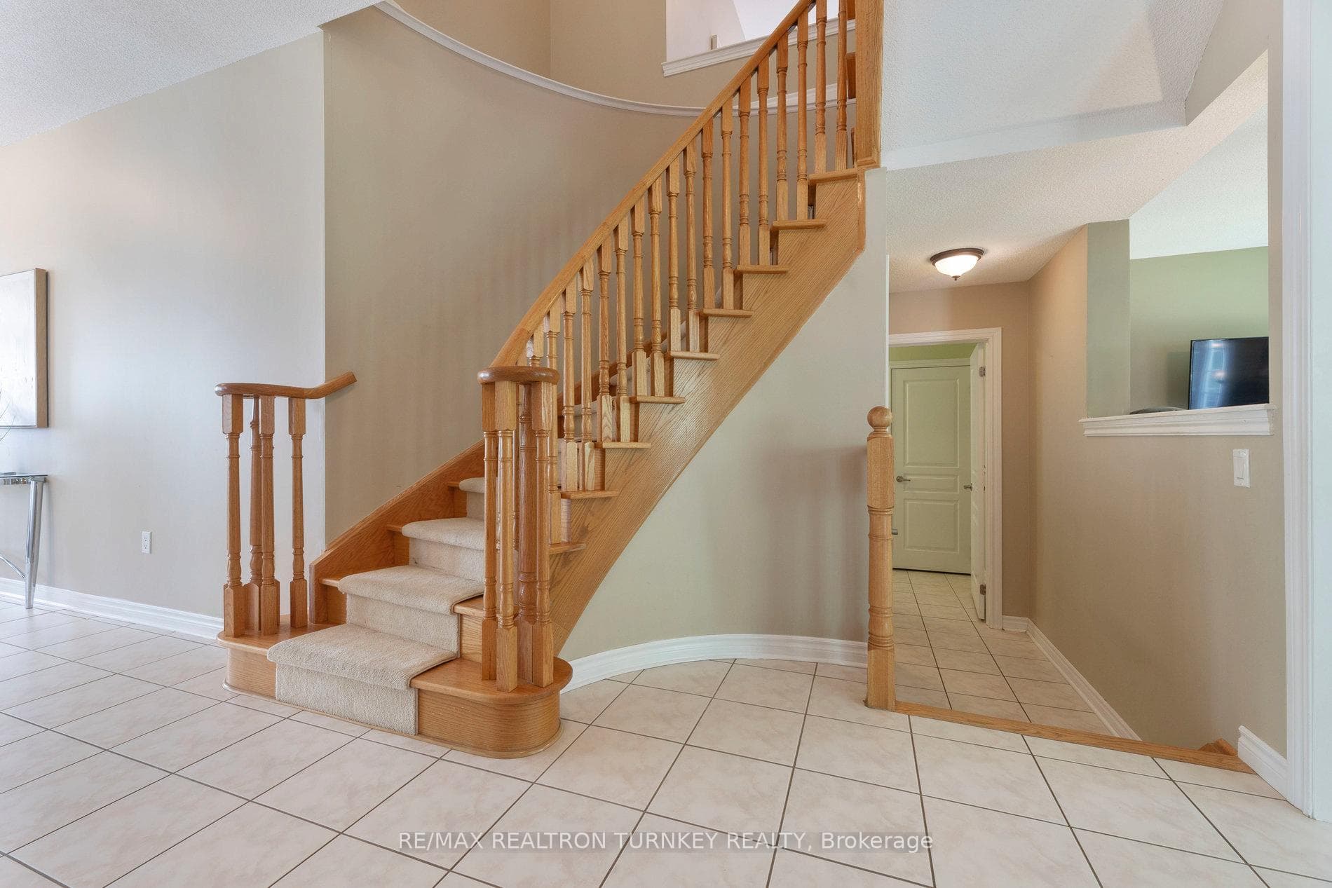 Cozy carpeted stairs