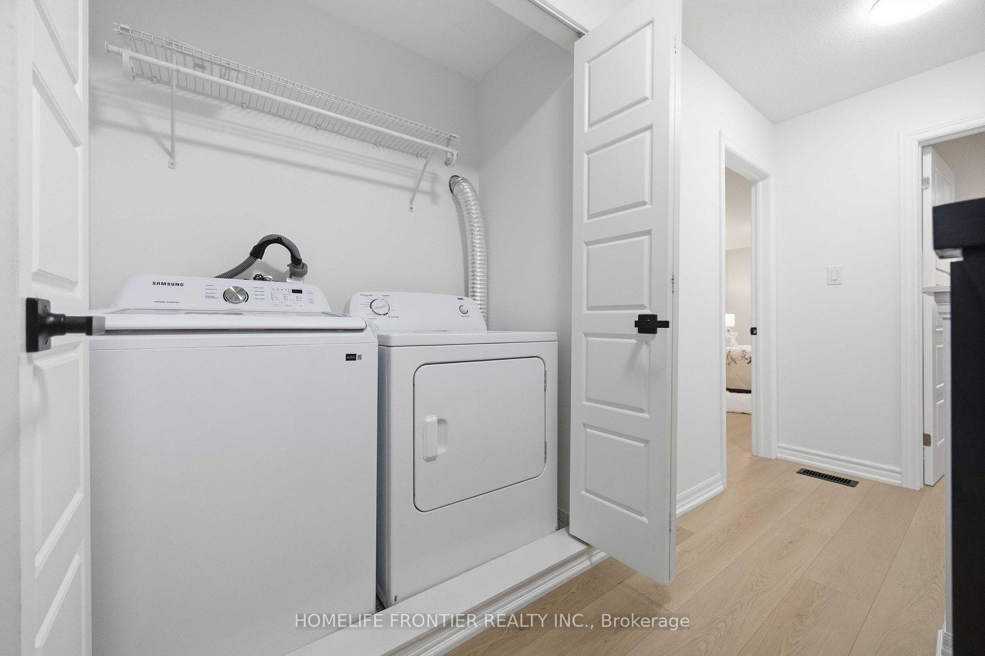 Laundry On Upper Floor With New Washer/Dryer