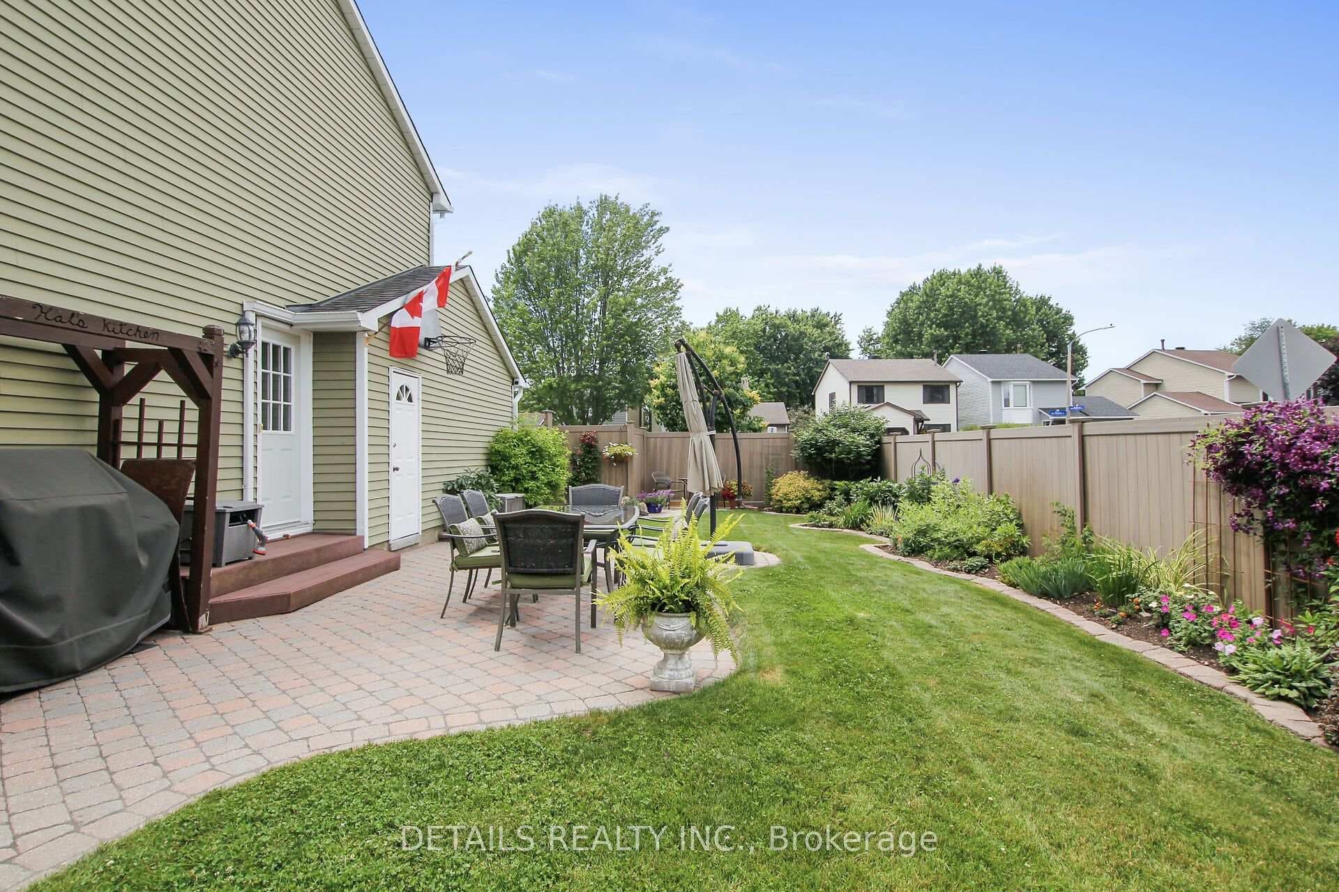 Fully fenced yard