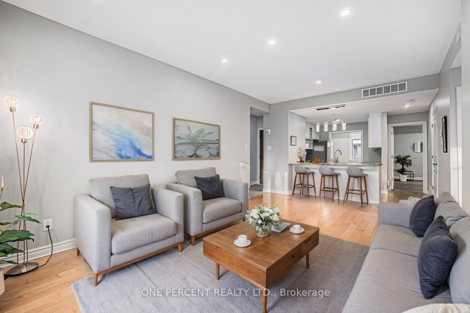 Digitally enhanced living room