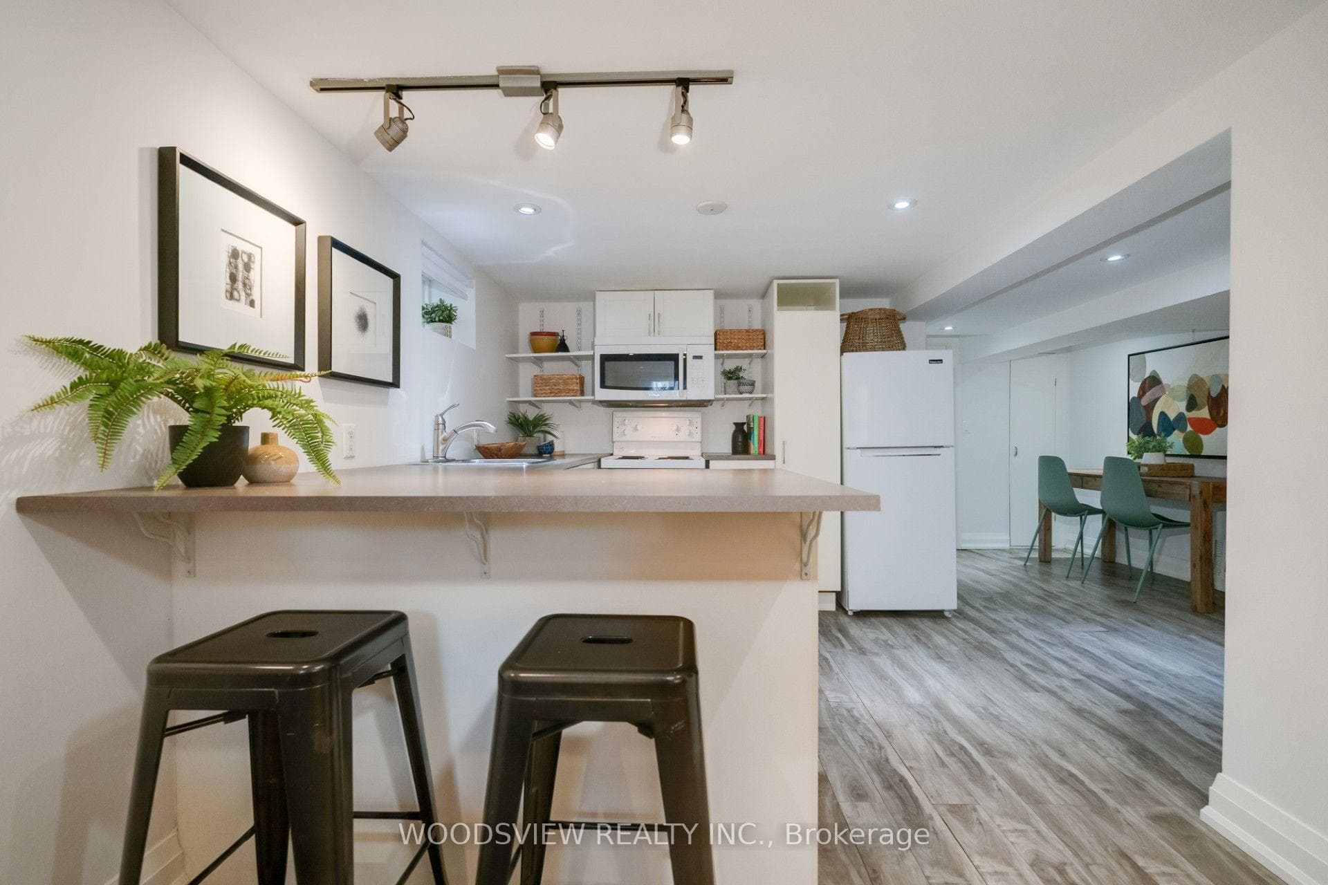 Open concept kitchen and dining