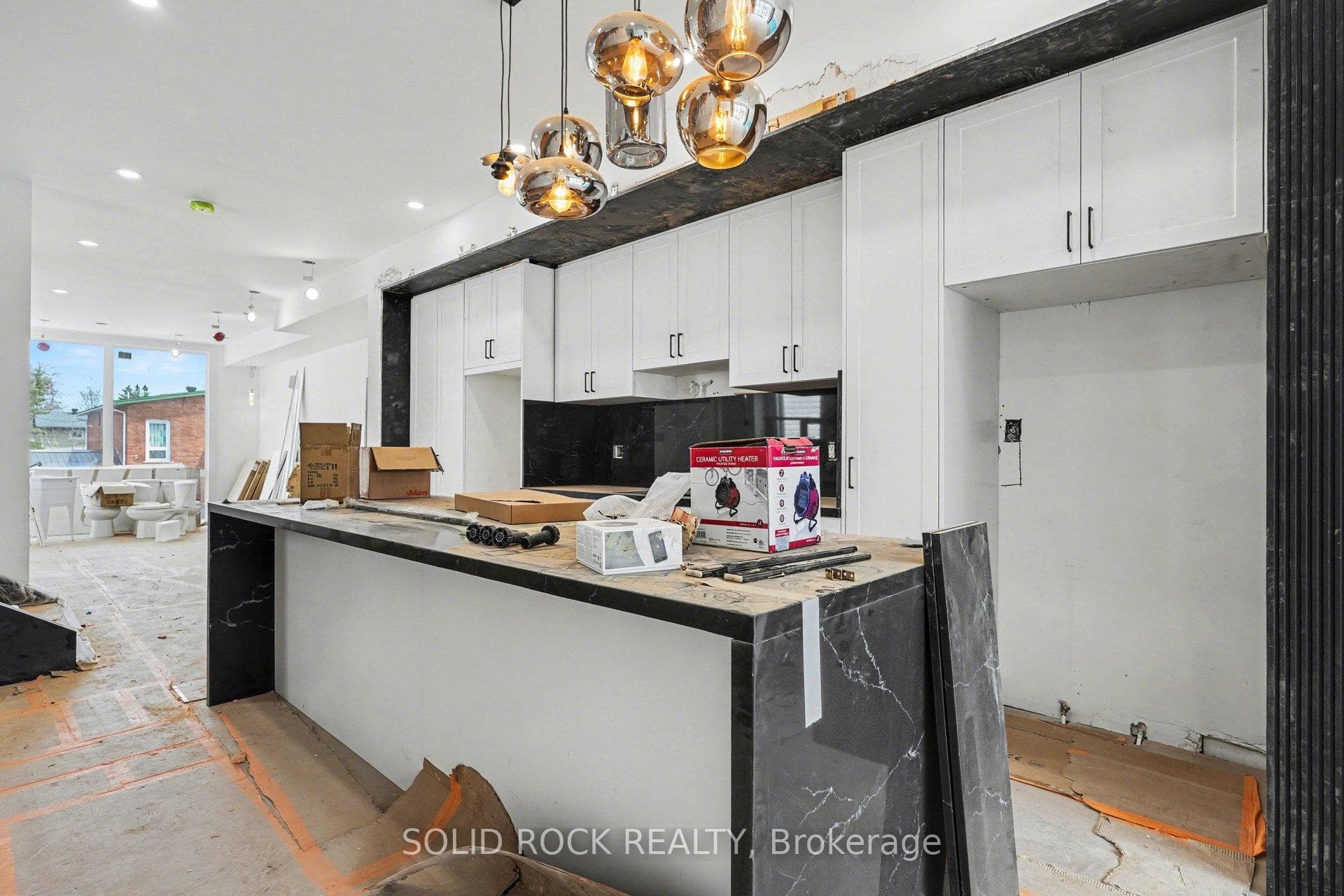 Kitchen with custom cabinets