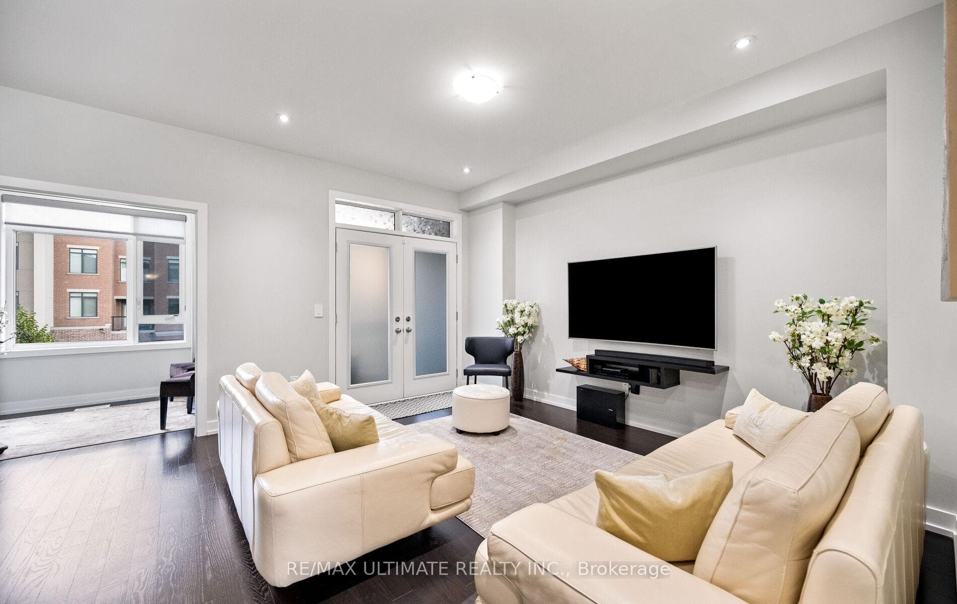 Family room with walk out to balcony