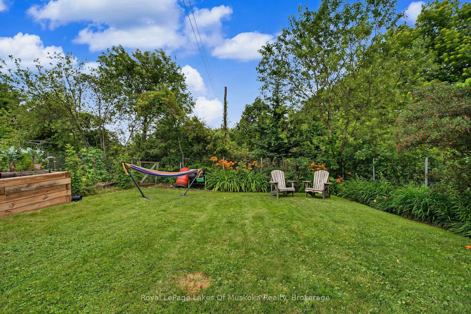 Private backyard