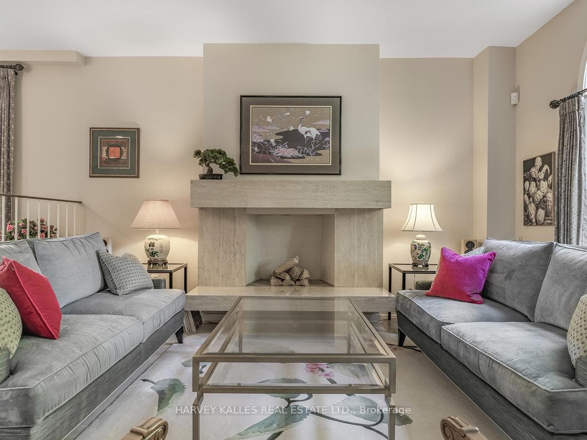 Boasting a Magestic Fireplace Design Feature