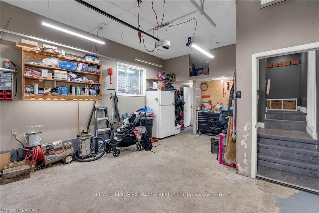Heated single car attached garage with direct acce