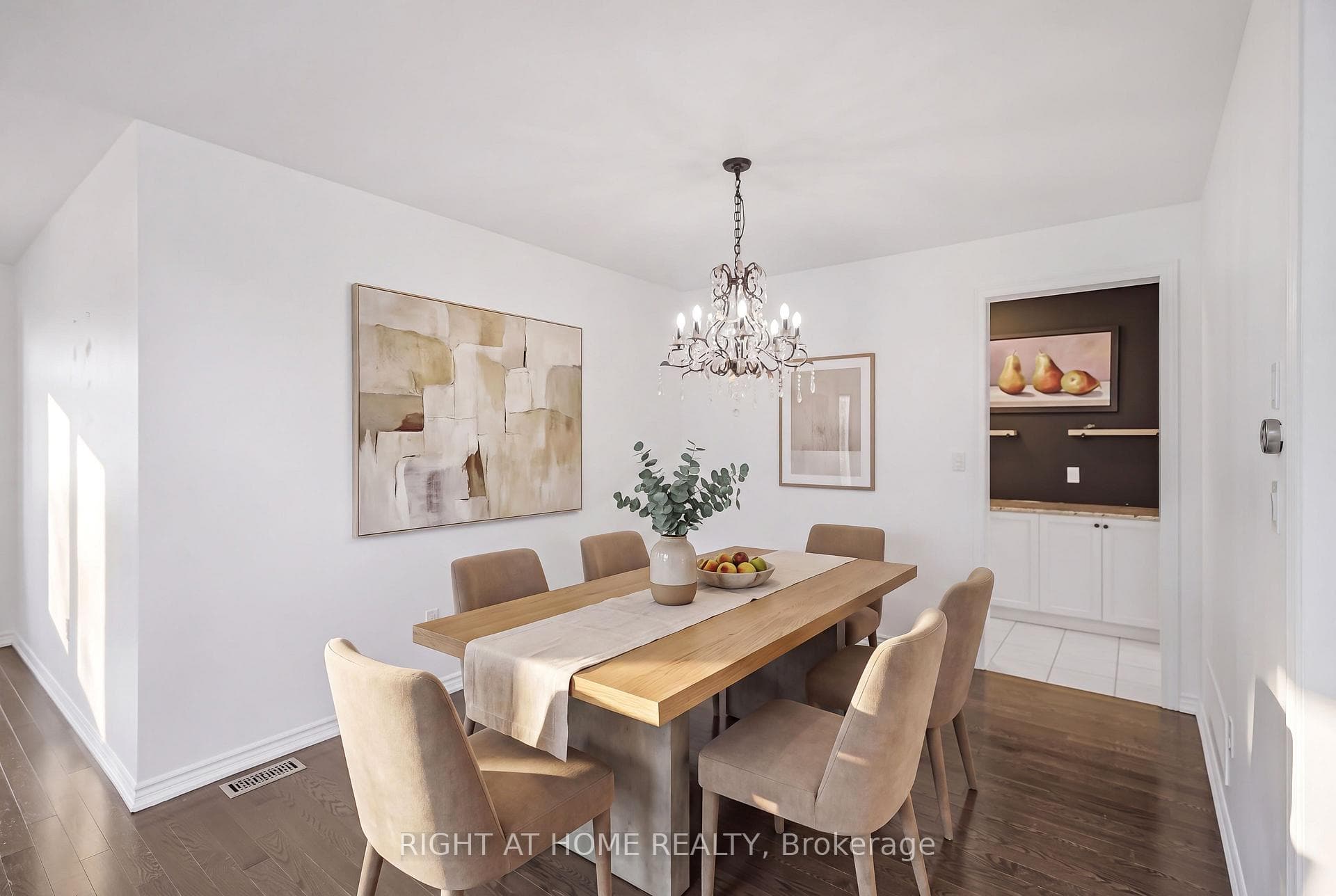 Virtually Staged Dining Room