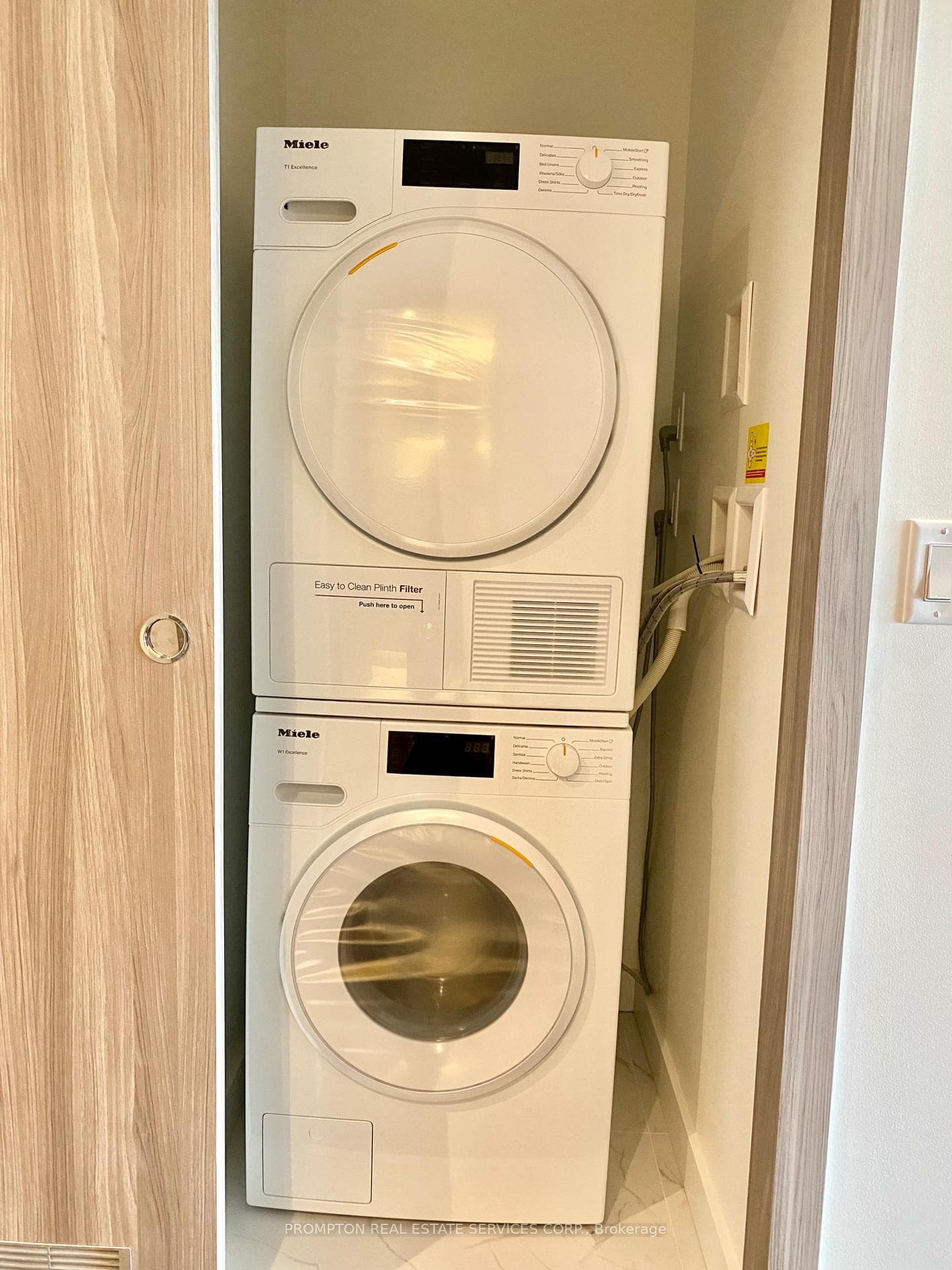 Stacked Miele Washer & Dryer