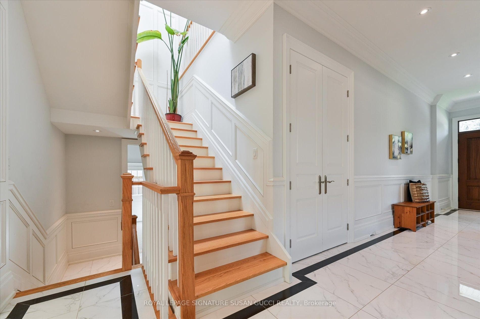 Light filled spacious hallways