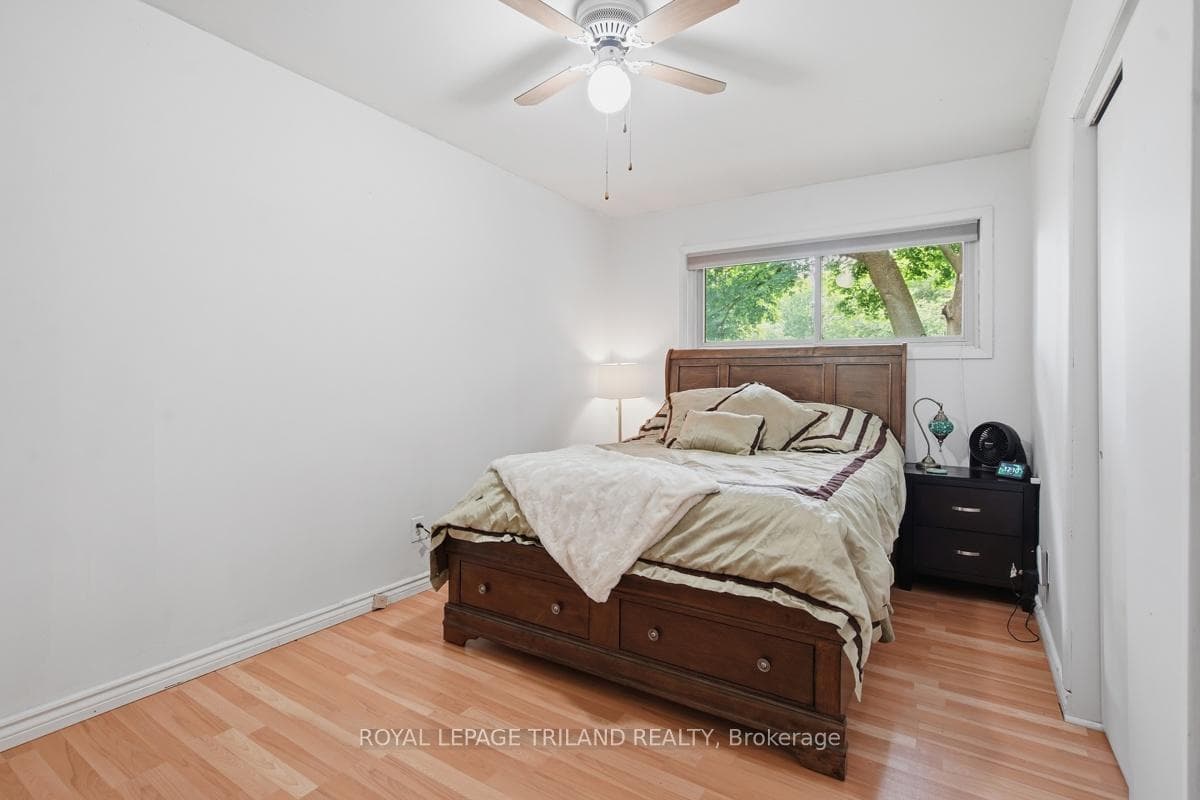 Primary bedroom with large window
