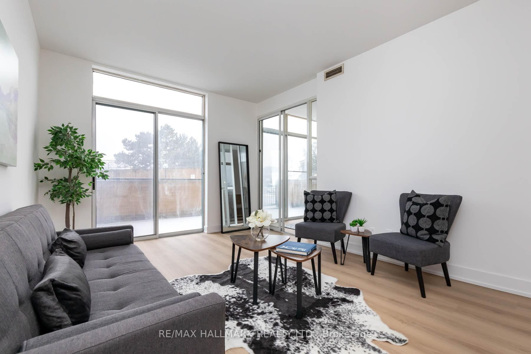 New floors, floor-to-ceiling windows