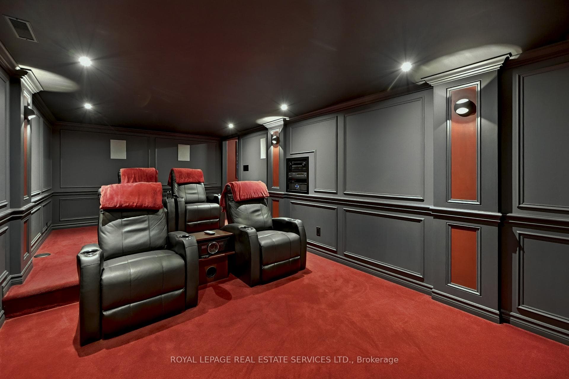Custom Theatre Room w/Projector and Cinema Seating