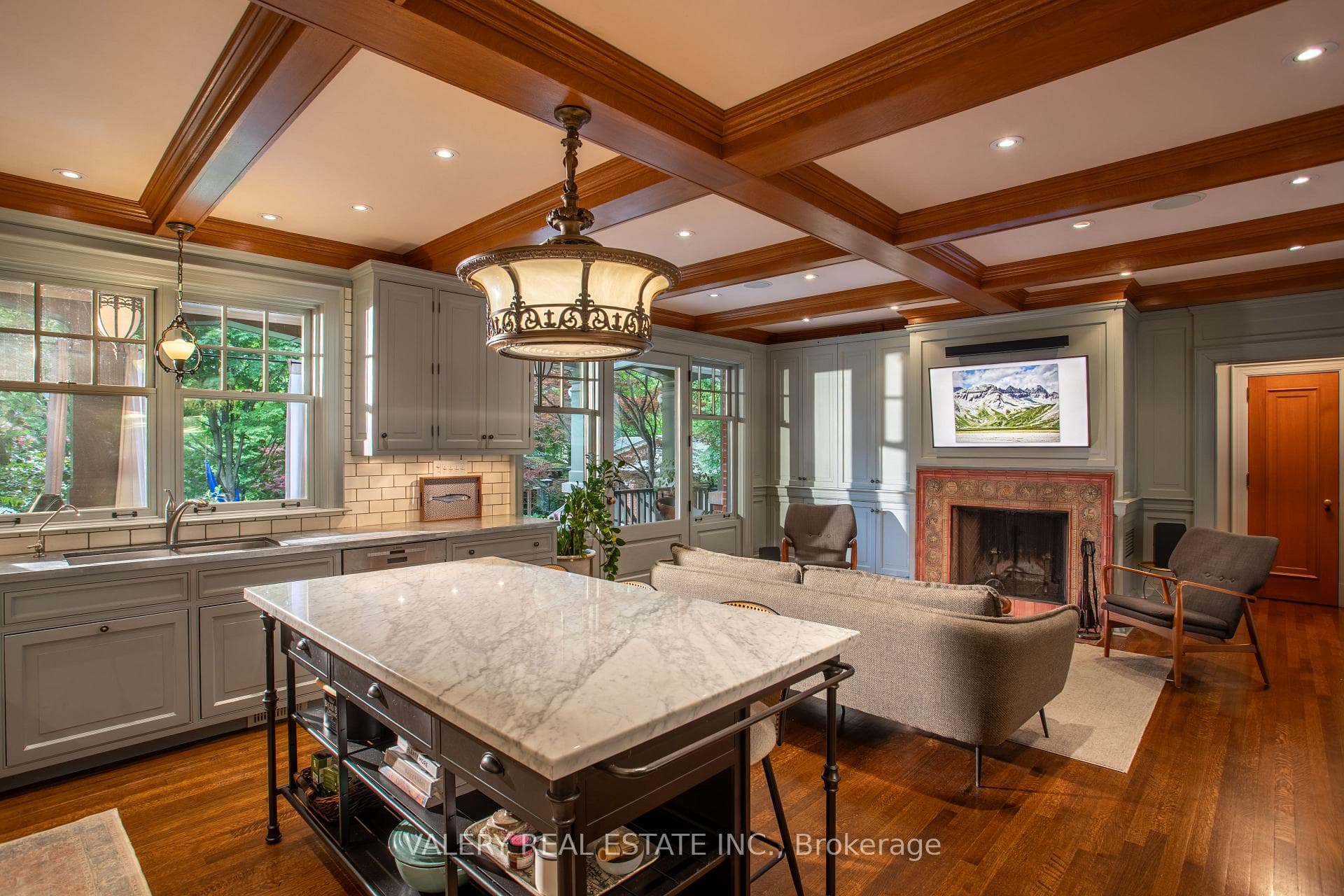 French Country Kitchen & Family Room